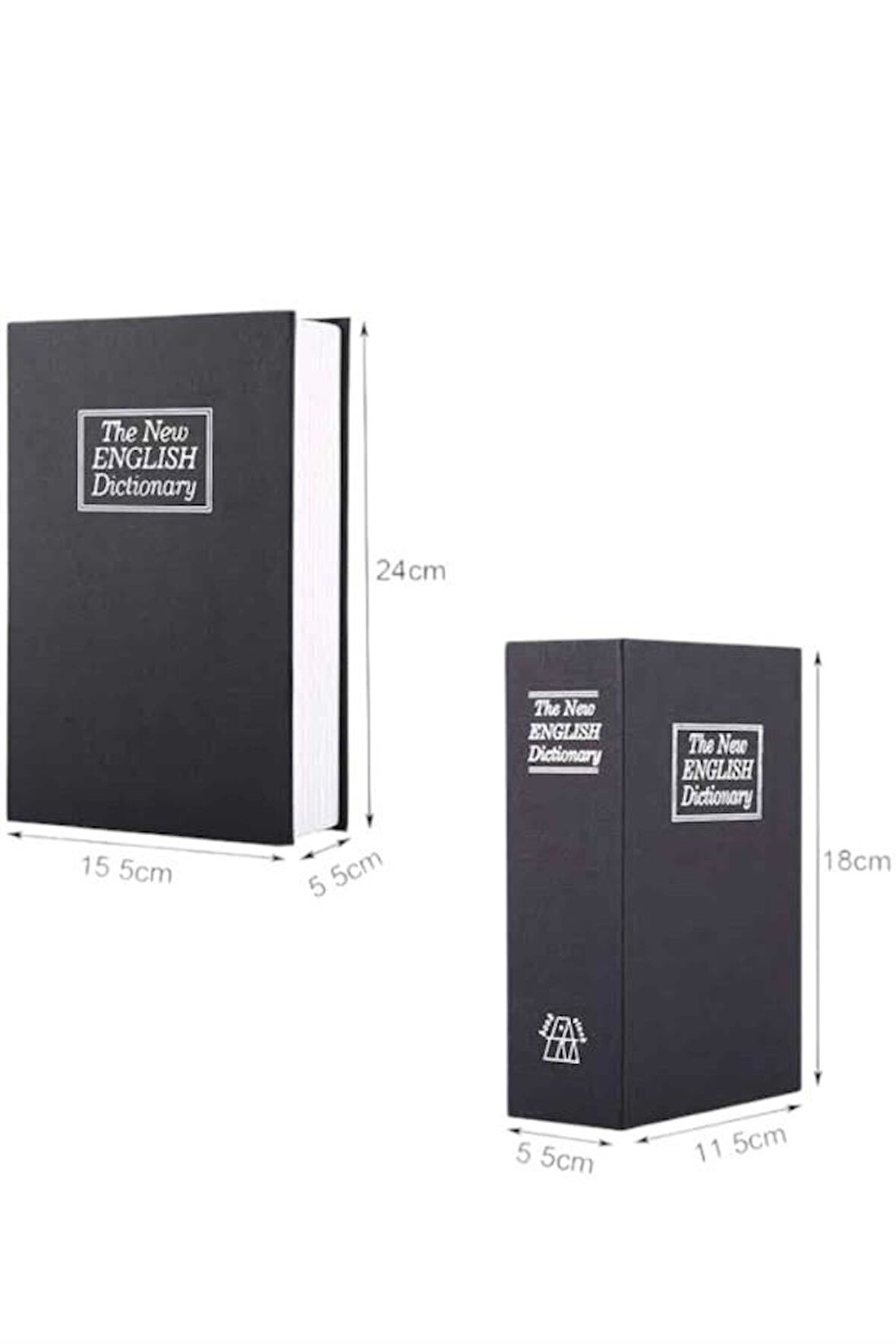 Büyük Boy Anahtarlı Kitap Görünümlü Gizli Kasa Çelik Kasa Altın Kasası