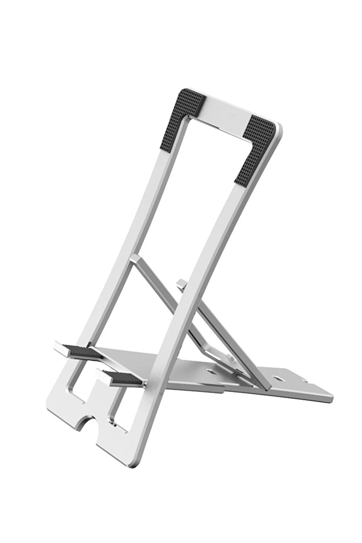 CM23 Ayarlanabilir Katlanabilir Masaüstü Telefon Tutucu - Gümüş-(5796)