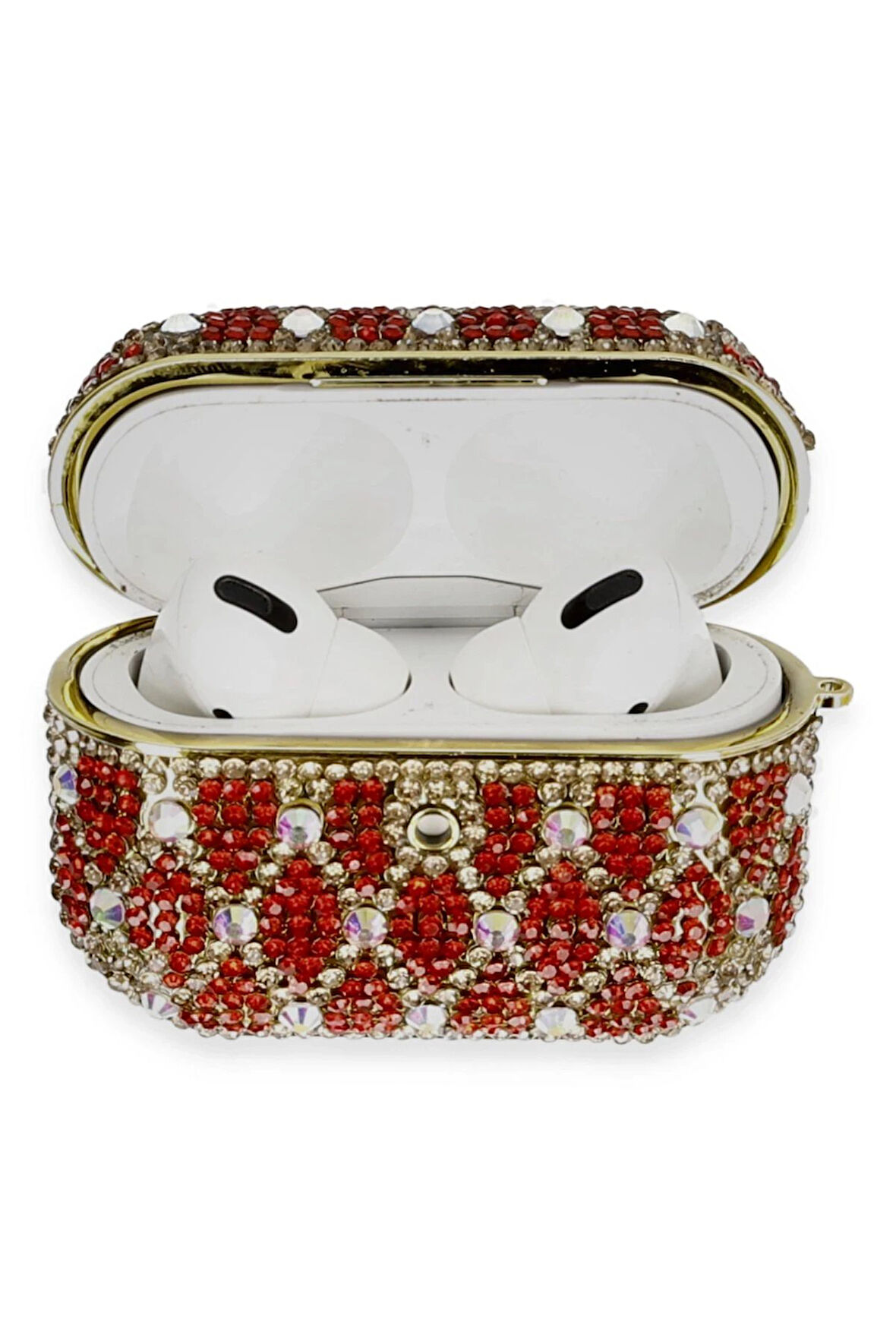 Airpods Pro 2 (2.nesil) Klor Taşlı Kılıf - Desen 1-(5796)