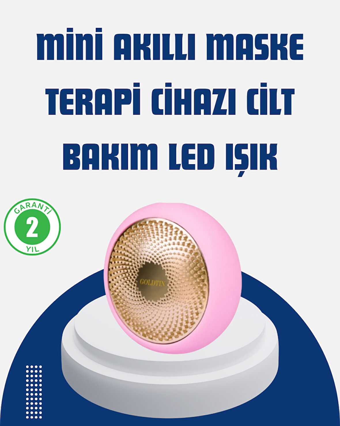 LED Işık Terapisi ve Termoterapi Özellikli Hızlı Cilt Bakım Cihazı