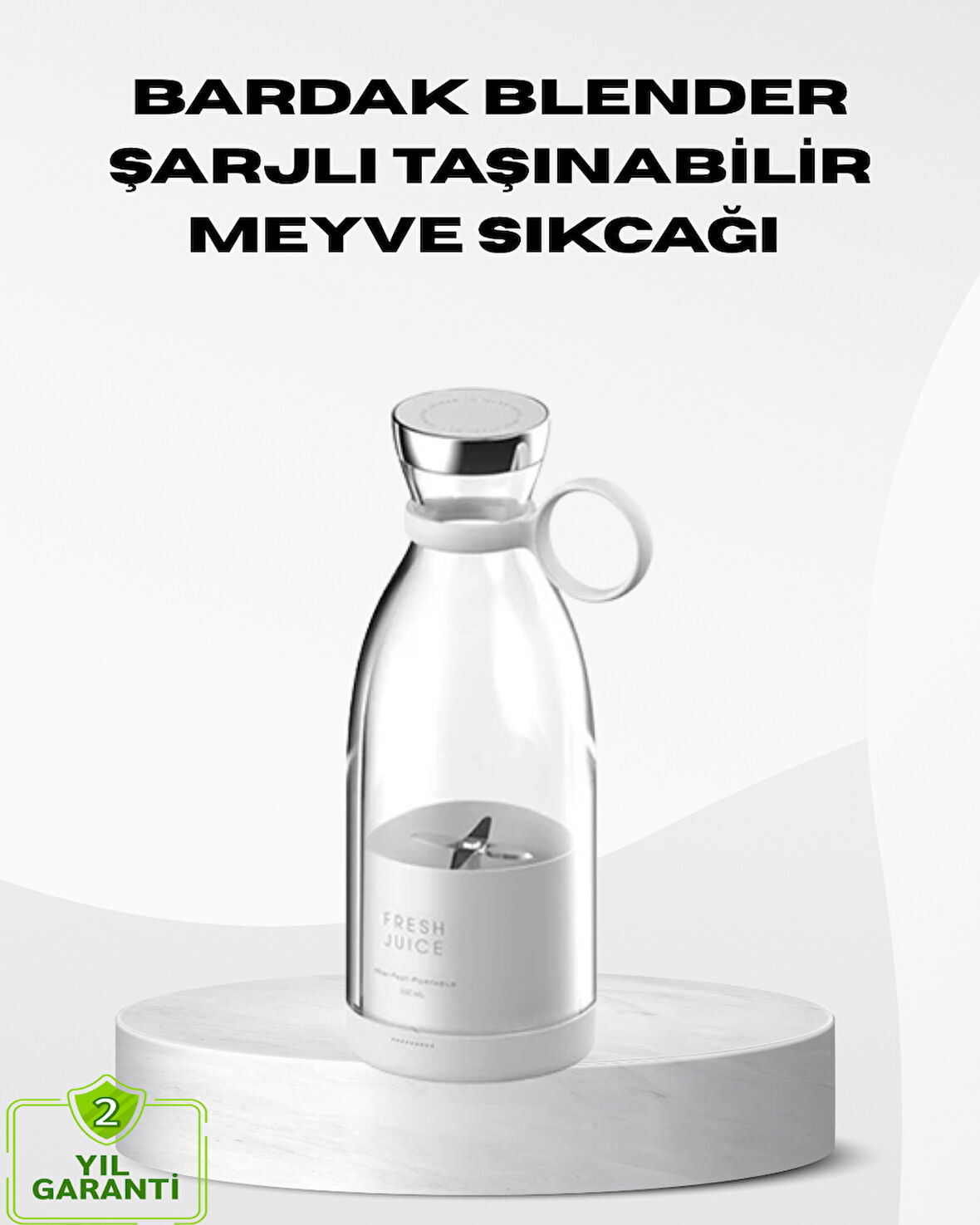 USB Şarjlı Kablosuz Blender – Taşınabilir Kompakt ve Çevre Dostu Meyve Sıkı