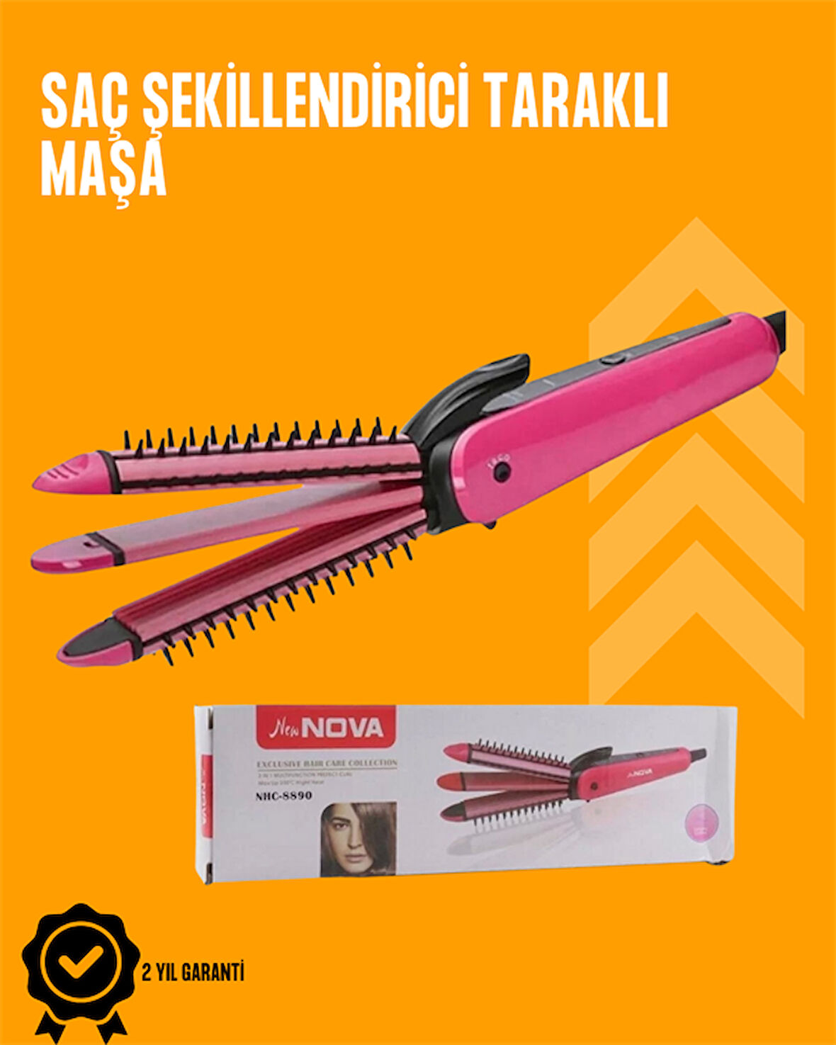 Fön İşlemine Uyumlu Sabitleyici Saç Tarağı