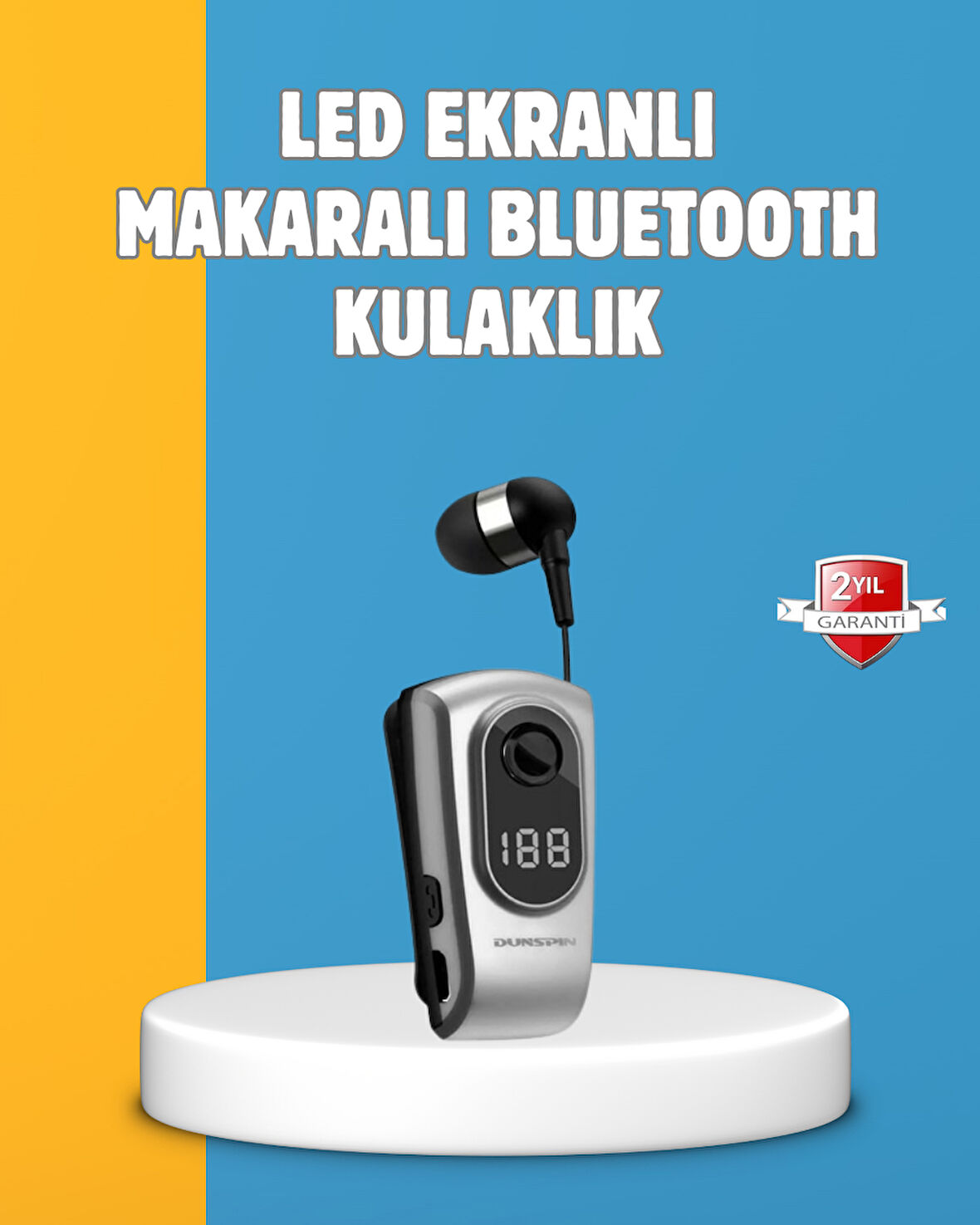 Titreşimli Bluetooth Kulaklık – Hızlı Şarj ve Uzun Bekleme Süresi