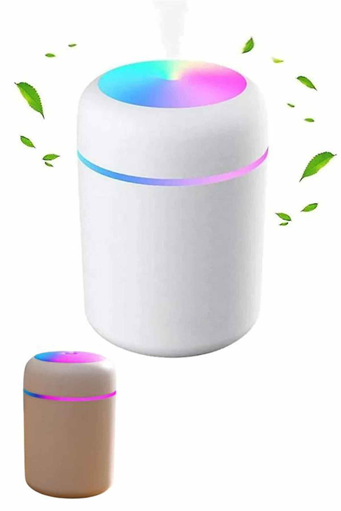 Humidifier LED Işıklı Mini Ortam Oda Kokusu Aromaterapi Buhardanlık