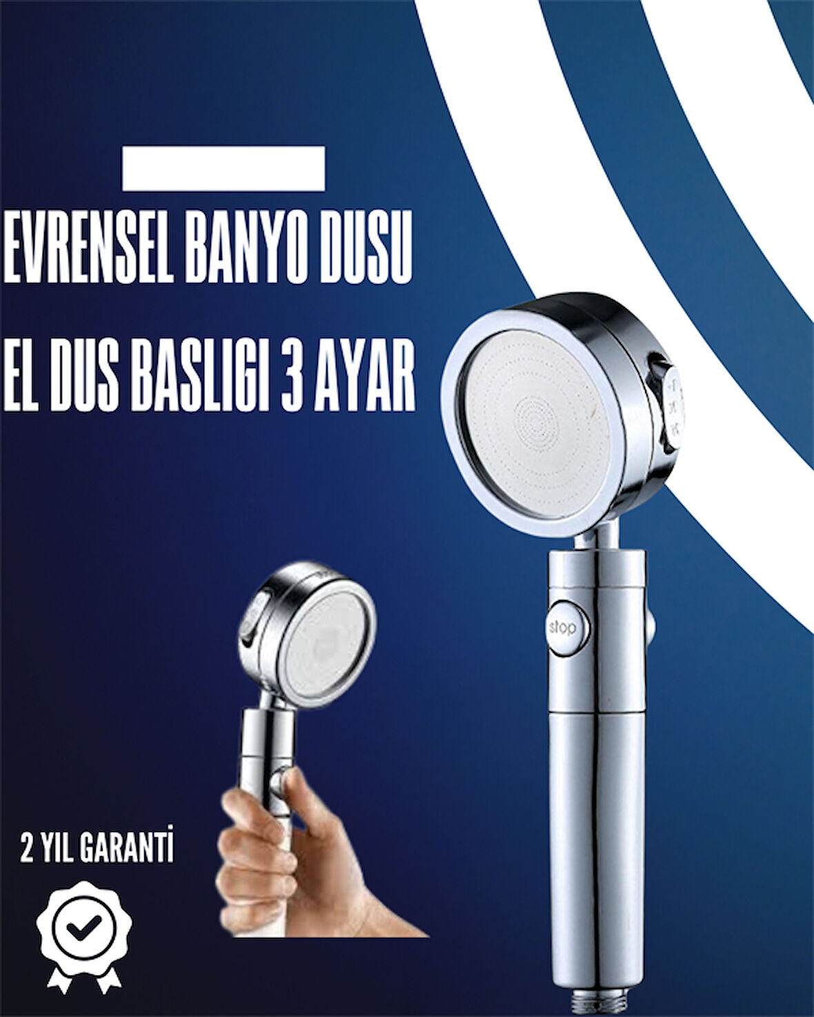 Dayanıklı ve Ergonomik Tasarımlı Ayarlanabilir El Duş Başlığı