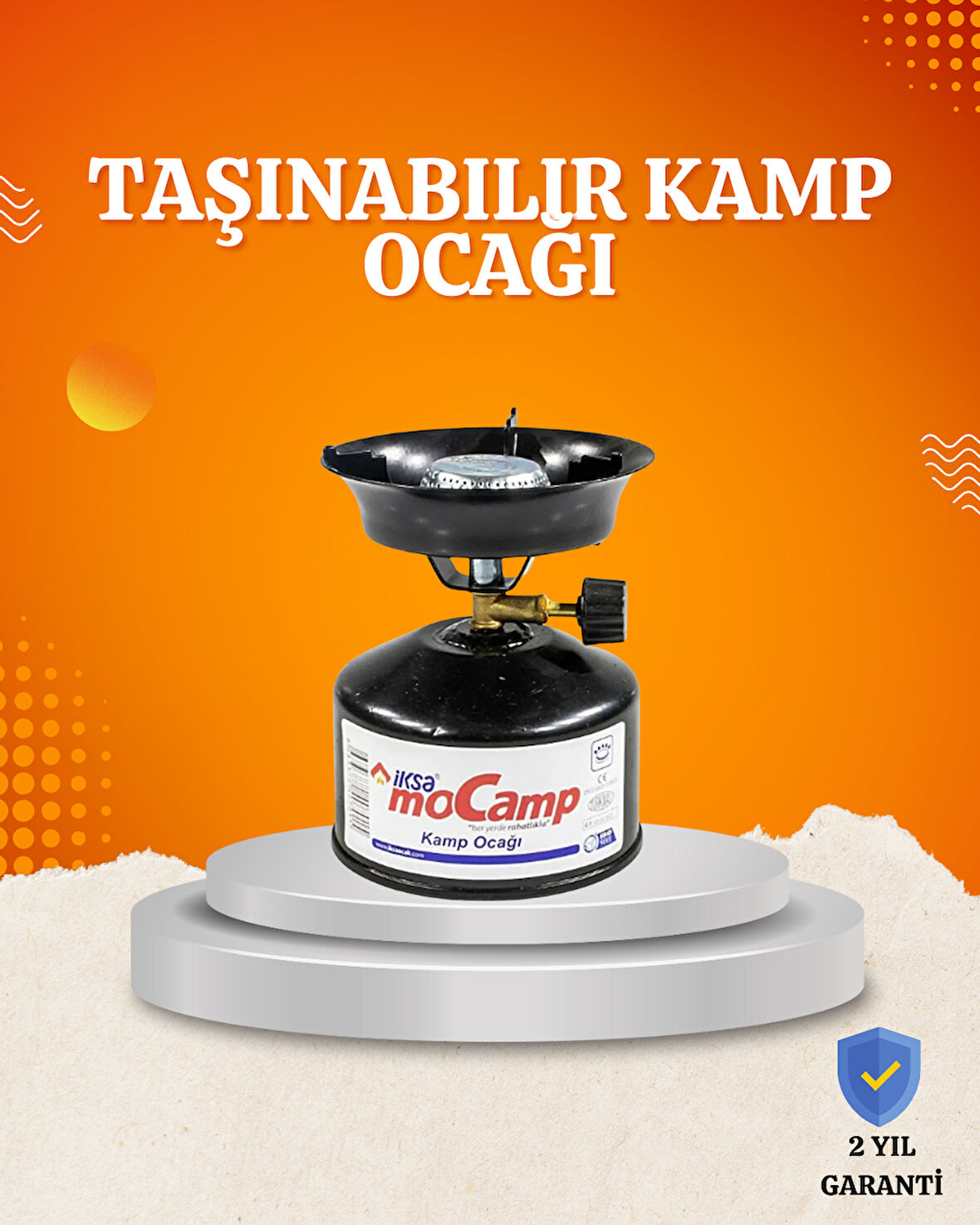 Outdoor Kamp Ocağı Seti Çakmak Gazlı Taşınabilir