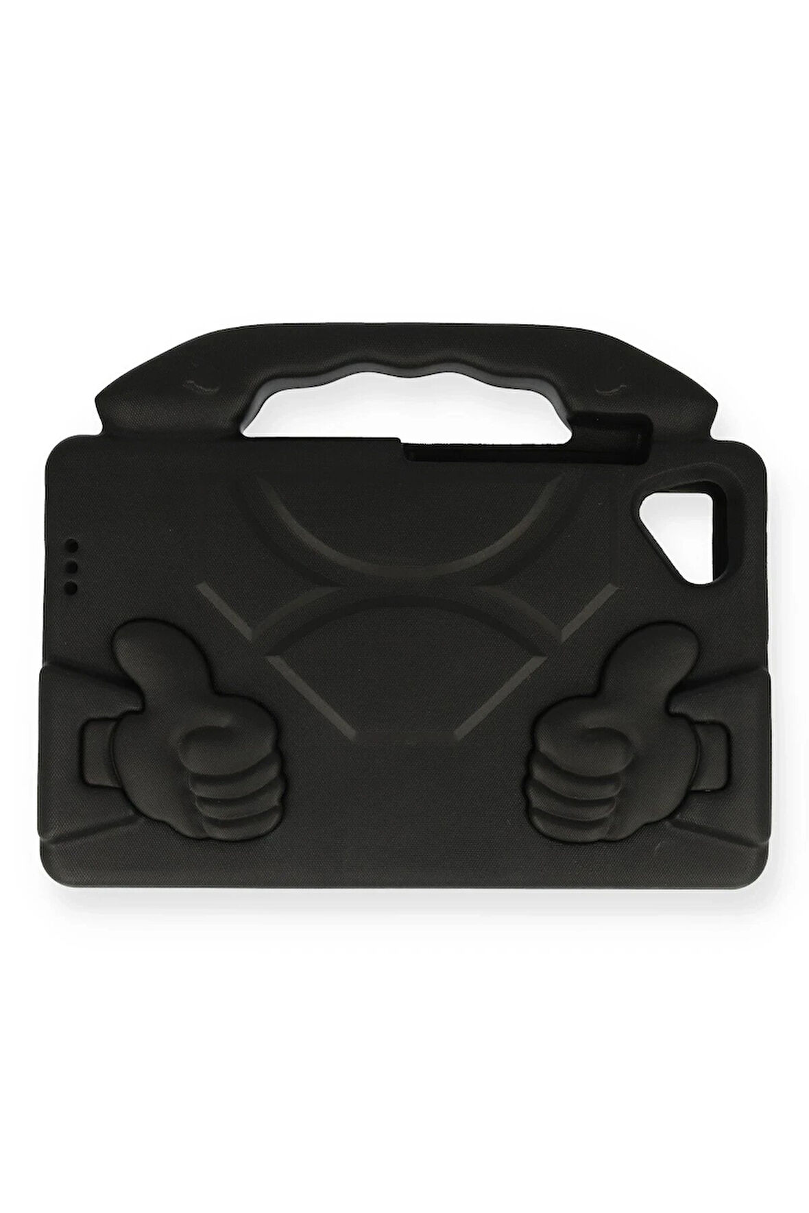 iPad 5 Air 9.7 Kılıf Like Stantlı Tablet Silikon - Siyah-(5796)