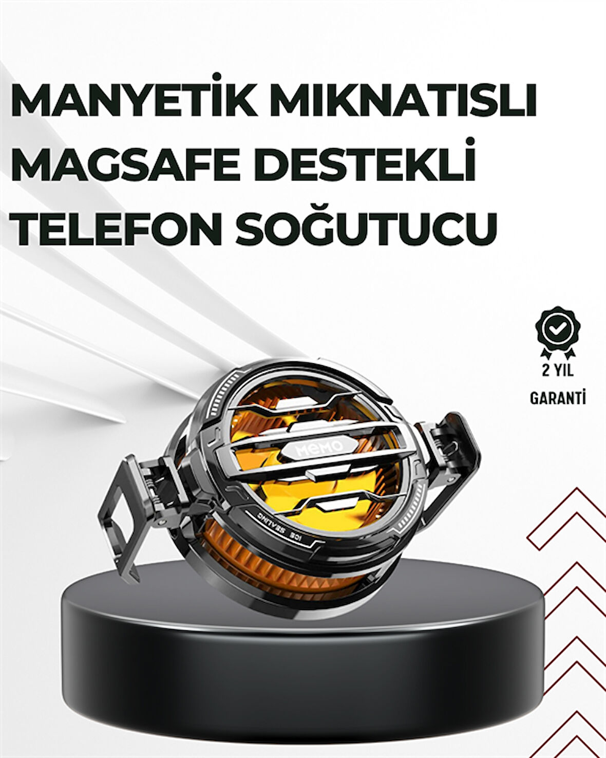Telefon Soğutucu | LED Işık Efektli | Power Aparatlı | Sessiz ve Taşınabilir M