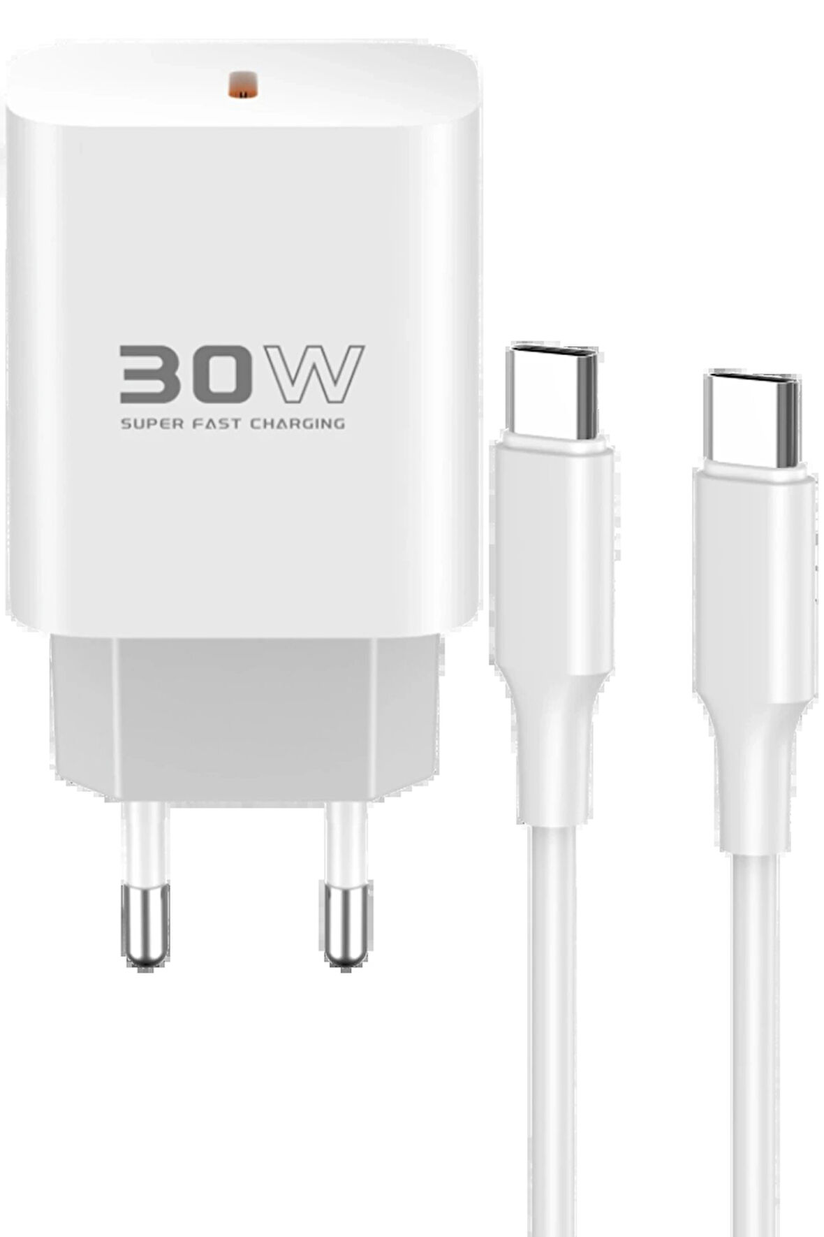 C87C 30W Type-C Çıkışlı Ekstra DL51 1M Type-C to Type-C Kablolu PD Şarj Cihaz?