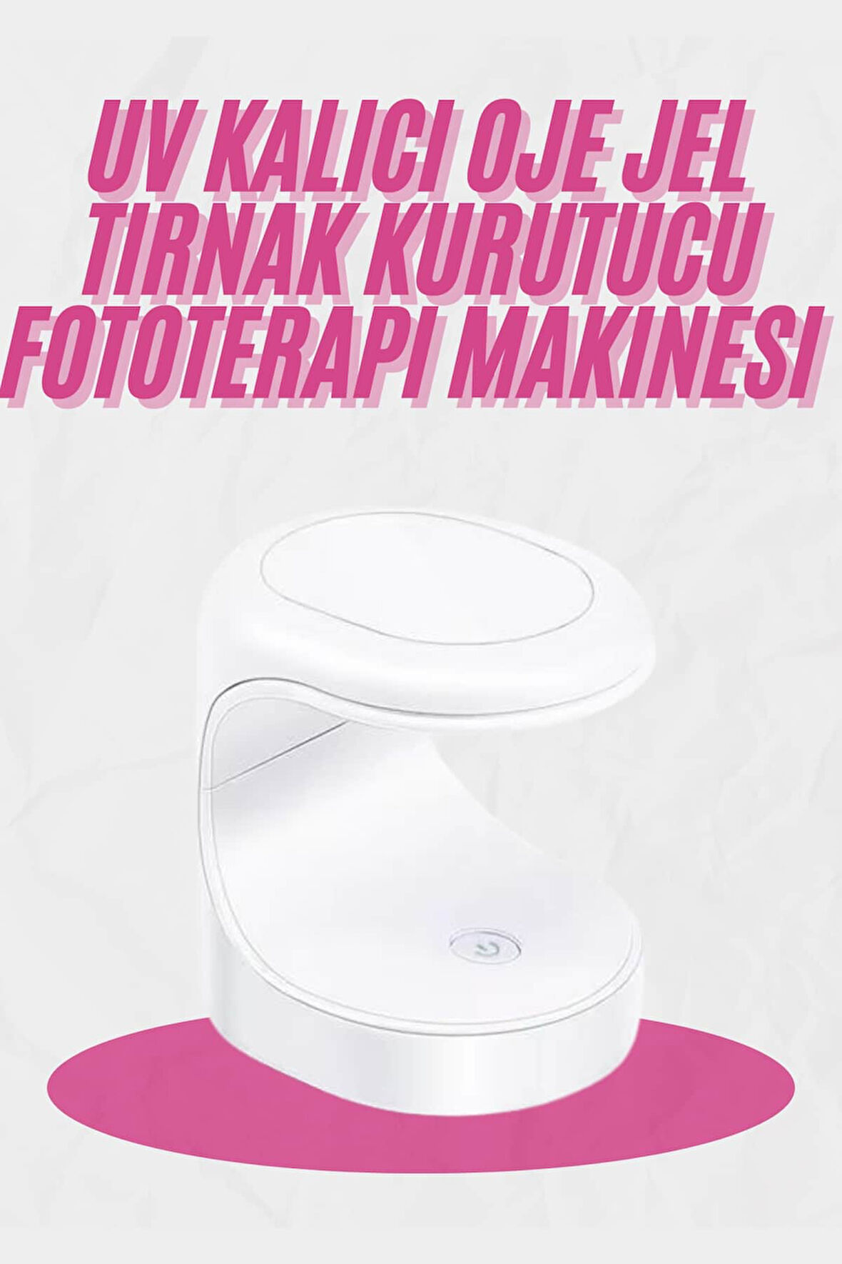 Kalıcı Oje Kurutucu Mini UV Işınlı Taşınabilir Hızlı ve Pratik Oje Kurutucu