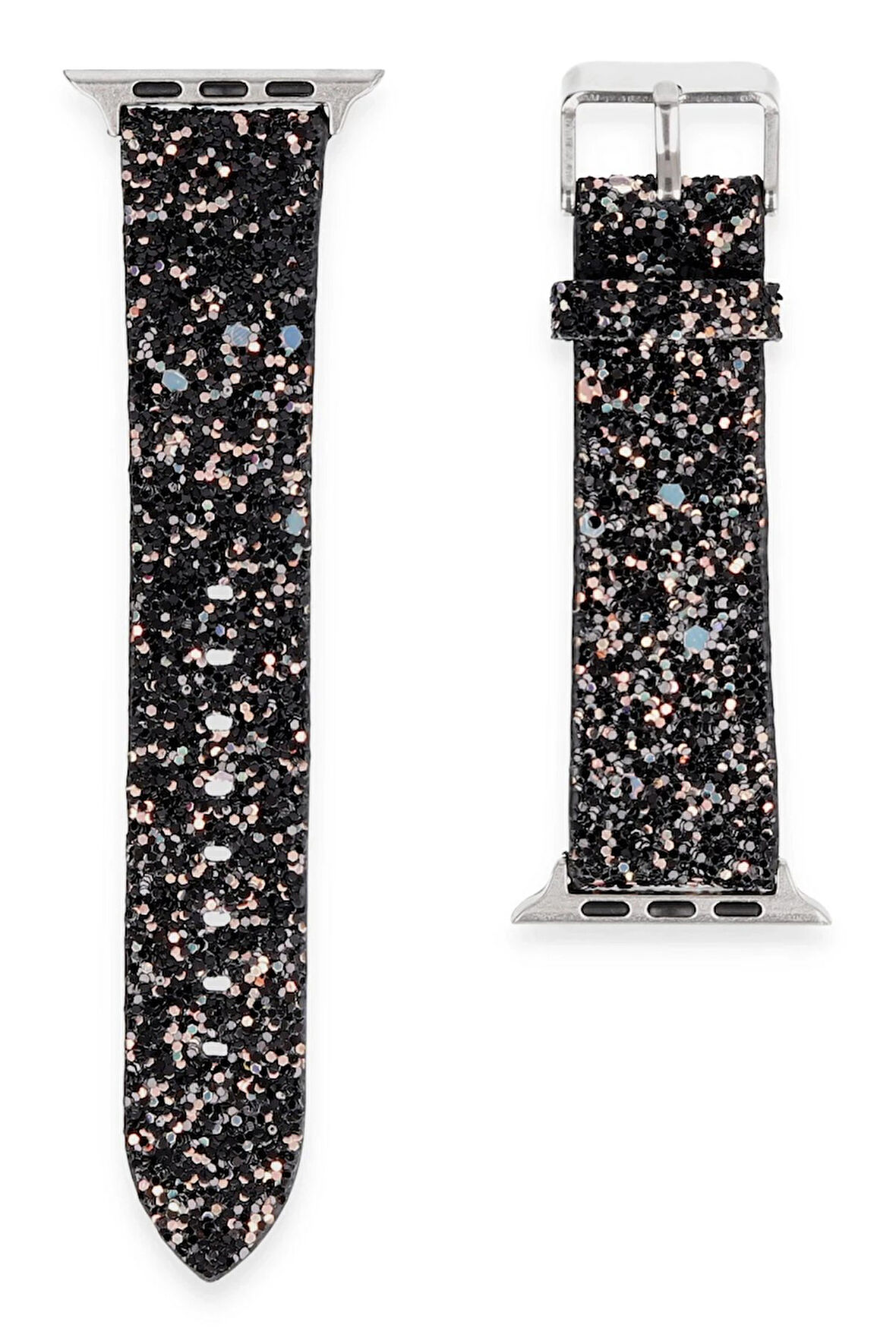 Apple Watch 42mm Starry Taşlı Kordon - Siyah-(5796)