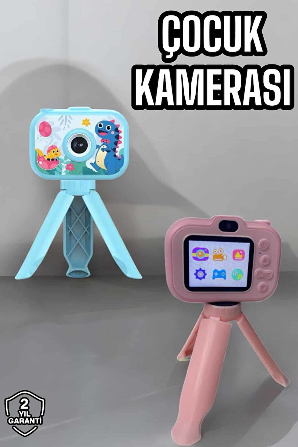 Ayaklı Mini Fotoğraf Makinesi Çocuk Için Eğitici Video Kamera