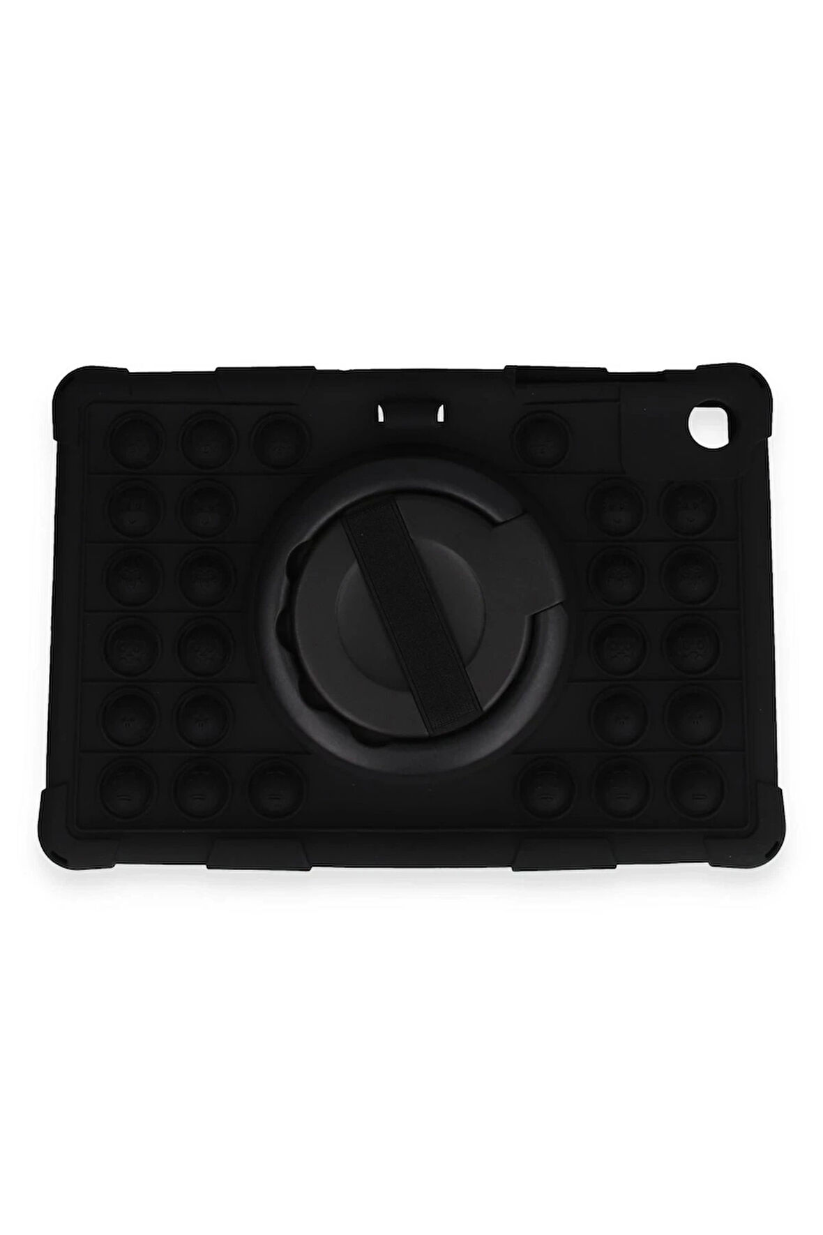 Samsung Galaxy Tab A9 Kılıf Patpat El Tutma Aparatlı Standlı Tablet Silikon - Si