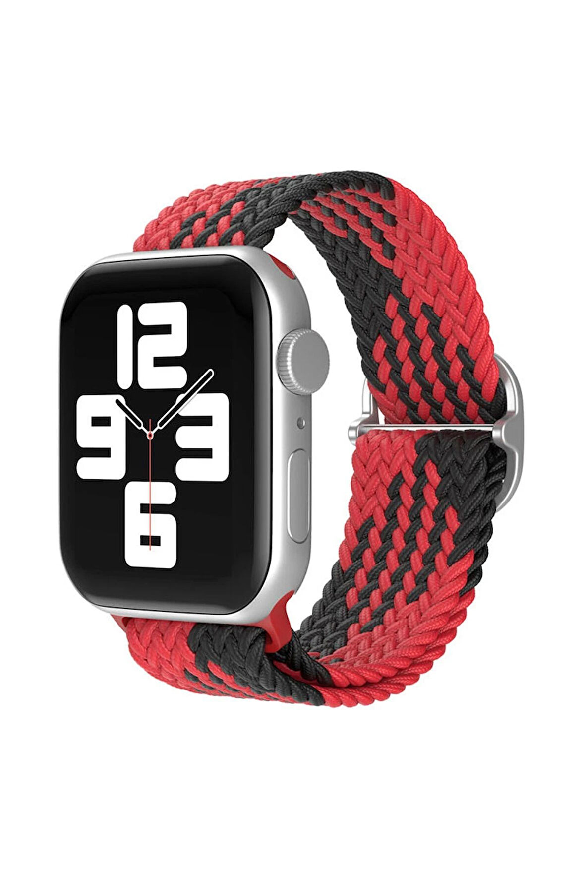 Apple Watch 38mm Star Kordon - Kırmızı-Siyah-(5796)