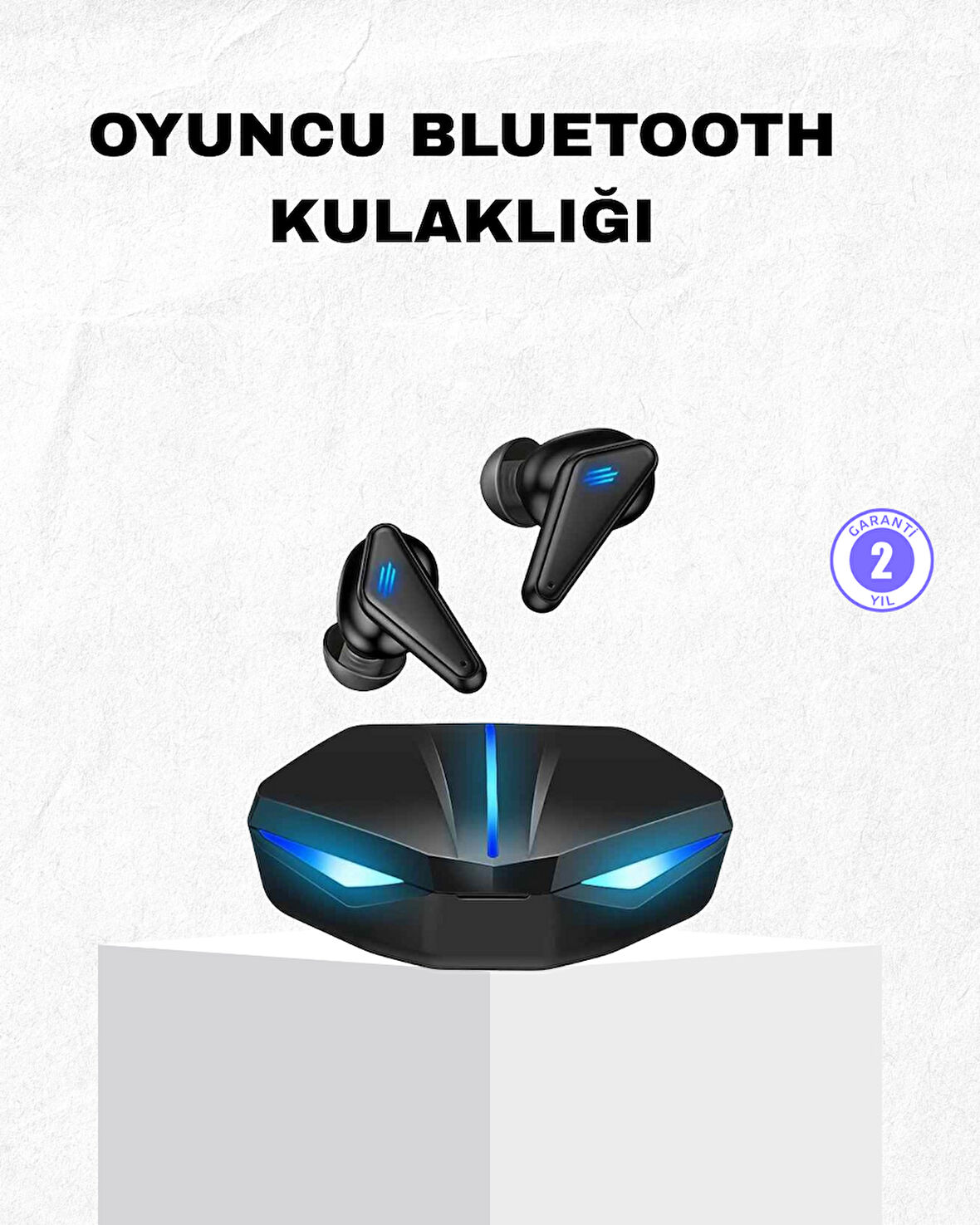 Oyuncu Bluetooth Kulaklık Tam Kablosuz Stereo LED Işıklı