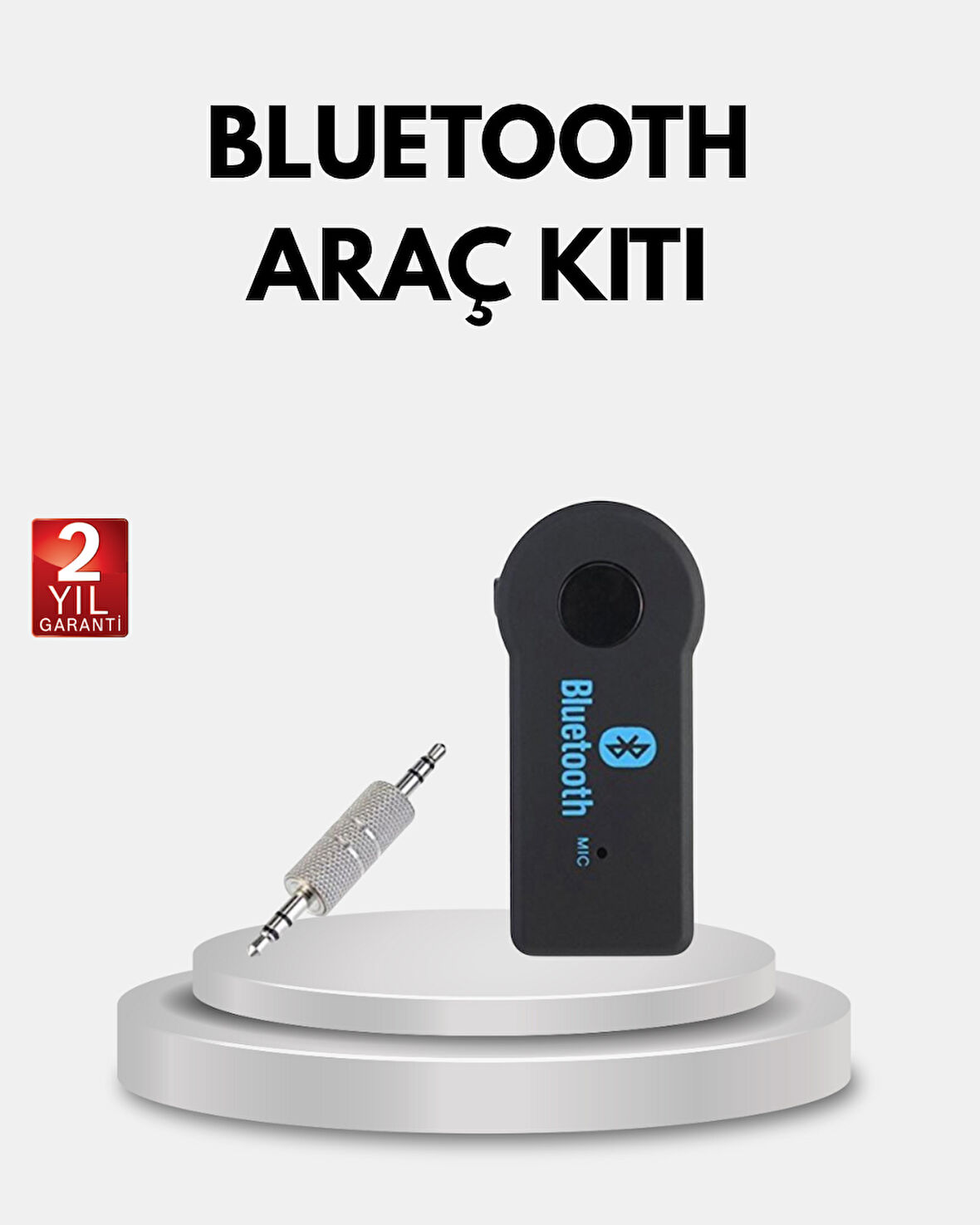 Car Bluetooth AUX Oto MP3 Player Kablosuz Müzik ve Görüşme Cihazı