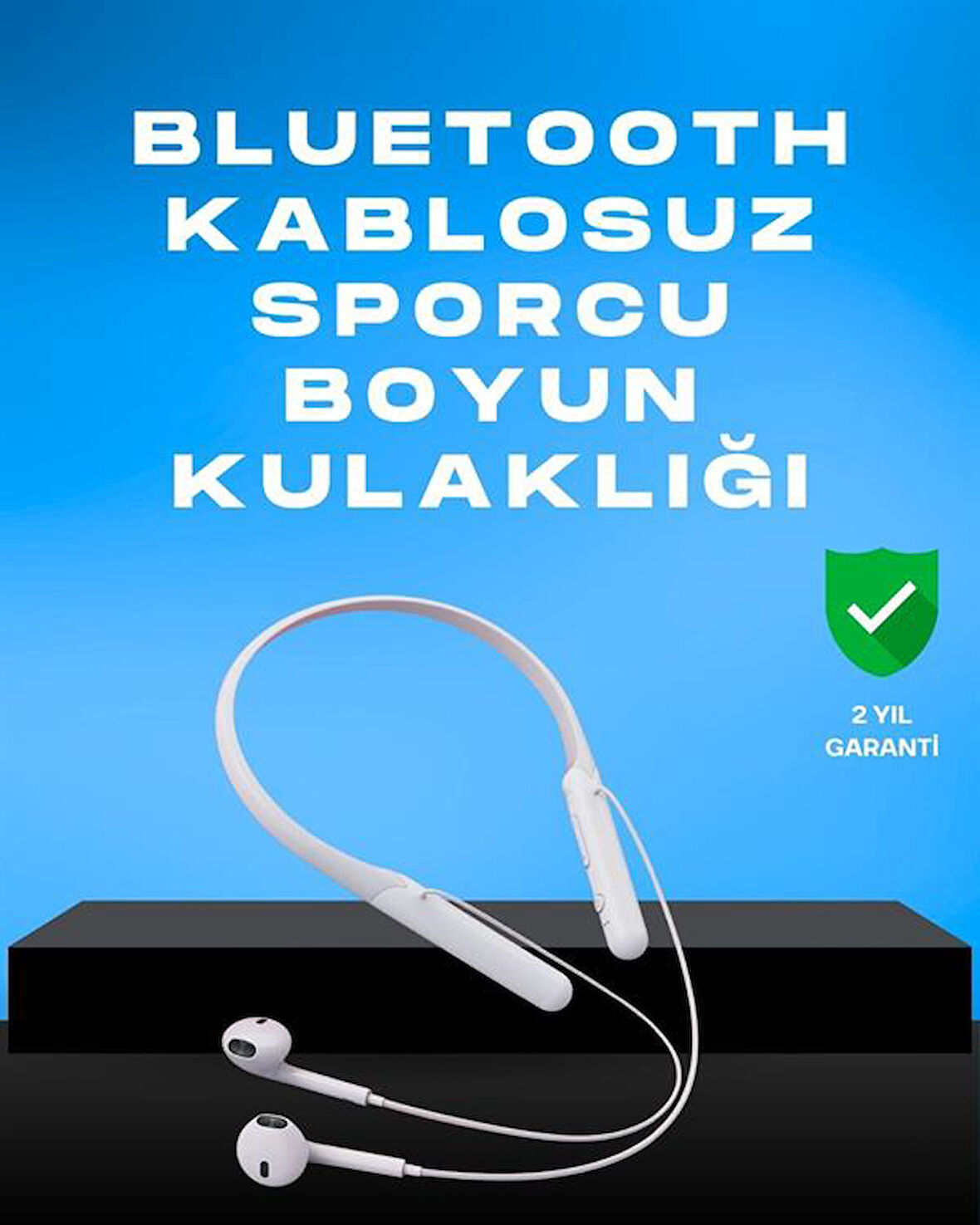 Kablosuz Bluetooth Kulaklık – Boyun Askılı 100 Saat Pil Ömrü