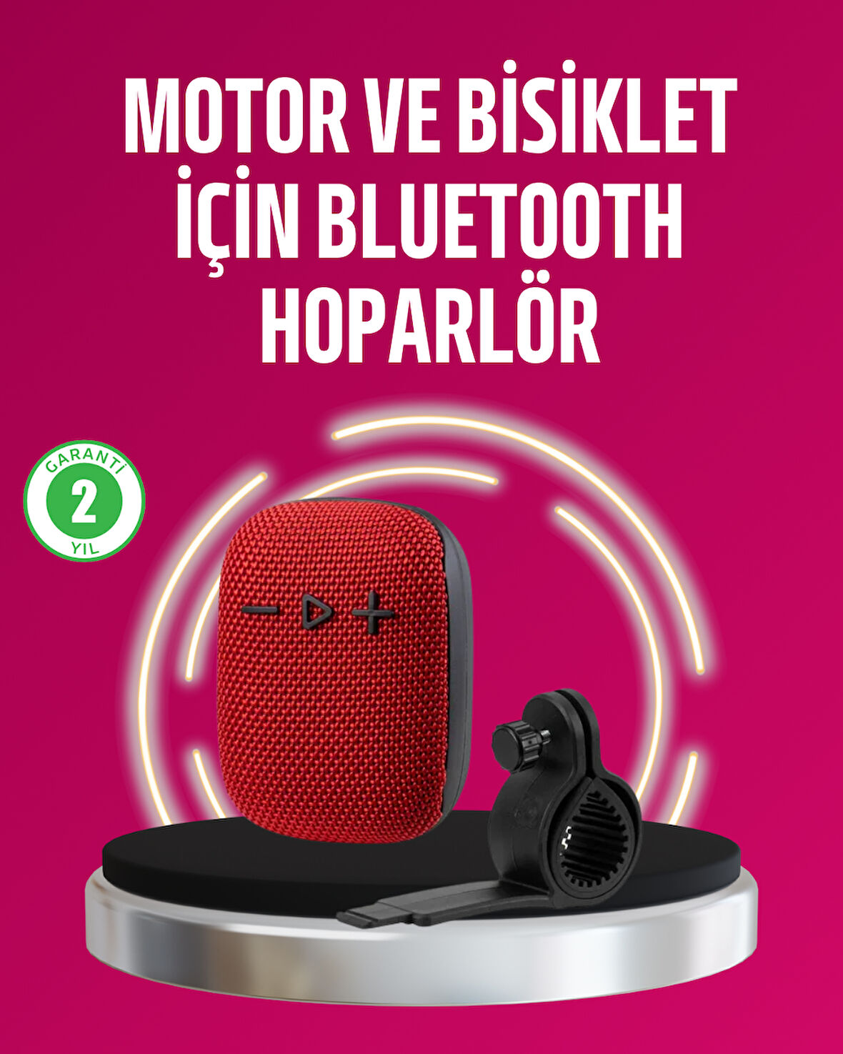 Taşınabilir Bluetooth Hoparlör Suya Dayanıklı Kumaş Kaplama
