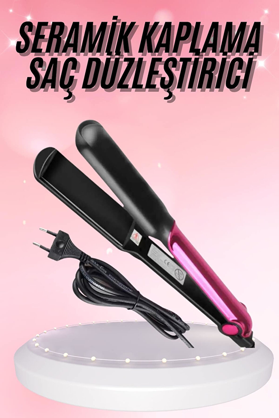 Seramik Düzleştirici İyon Özellikli Profesyonel Günlük Kullanımı Uygun