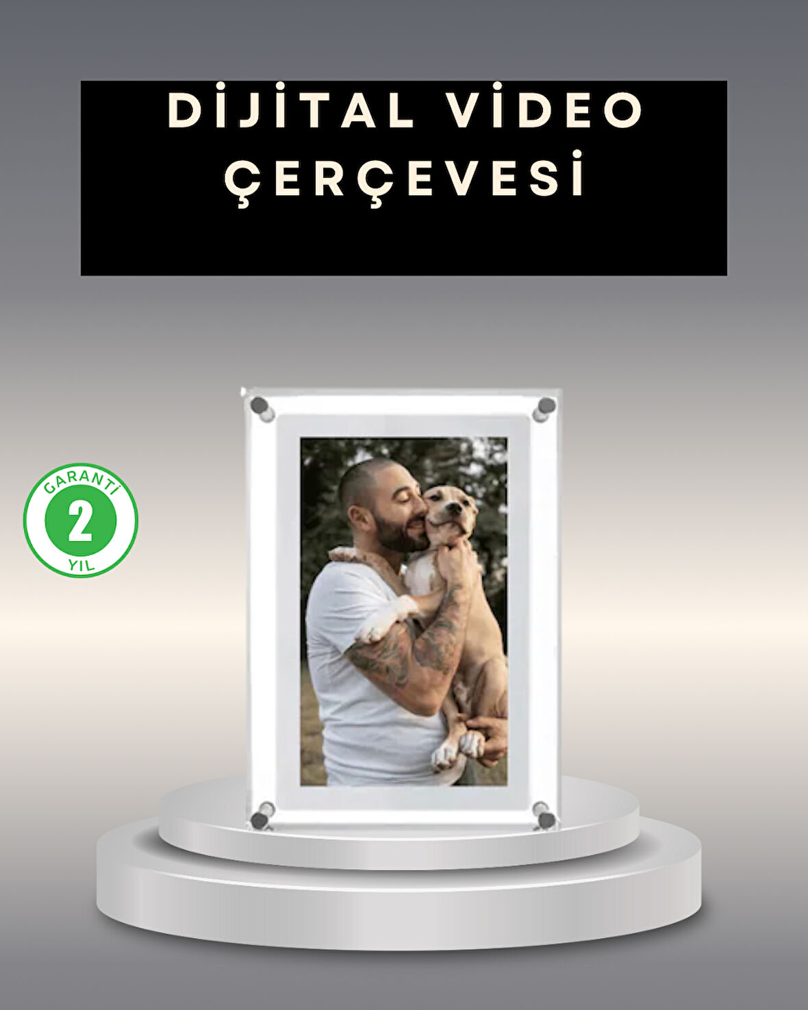 Fotoğraf Video ve Müzik Destekli 7 İnç IPS Dijital Çerçeve – Çoklu Medya De