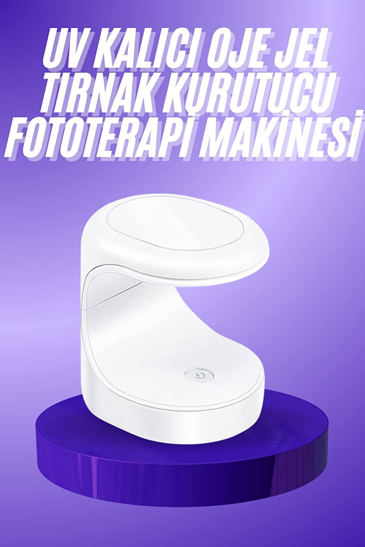 Seyehat Tipi Mini Oje Kurutucu Ultraviole Mor Işık Protez Tırnak Kurutucu