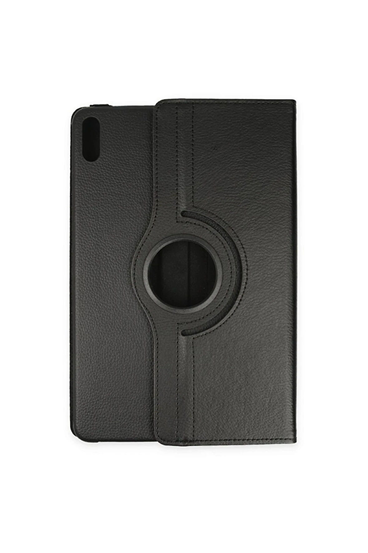 Huawei MatePad SE 11 Kılıf 360 Tablet Deri Kılıf - Siyah-(5796)