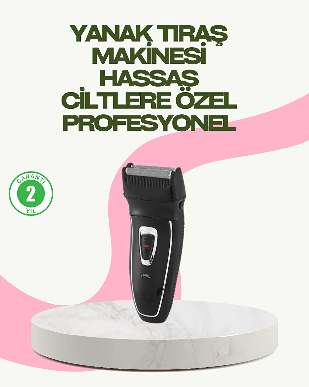 Darbelere Dayanıklı Kablosuz Erkek Tıraş Aleti