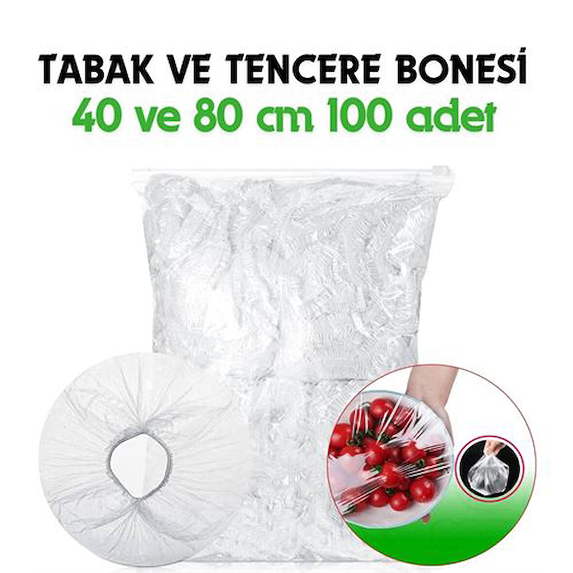 HSNET Tabak ve Tencere Bone Seti 2 Boyutlu 100 ADET