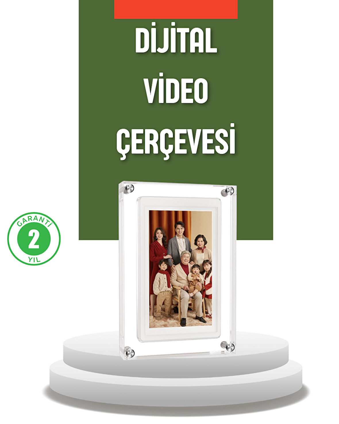 4GB Hafızalı 7 İnç Dijital Fotoğraf Çerçevesi – Yüzlerce Anınızı Saklay