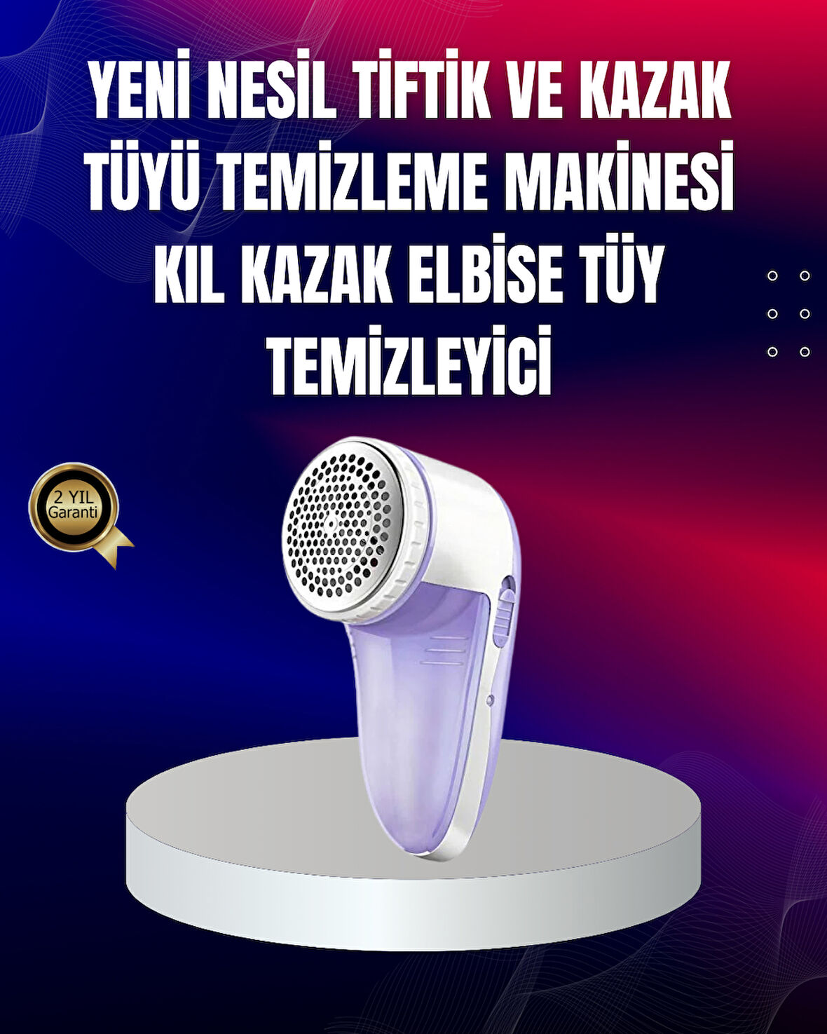 Tüy ve Tiftik Temizleyici – 3 Bıçaklı 200ml Kapasiteli