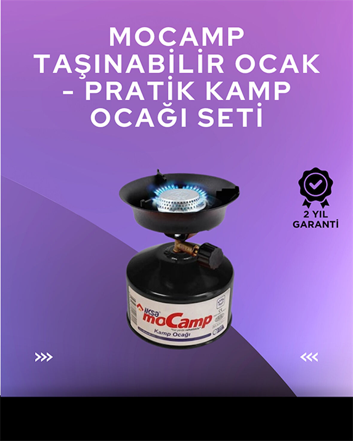 Hafif ve Kompakt Tasarımlı Taşınabilir Kamp Ocağı – Ergonomik Kullanım