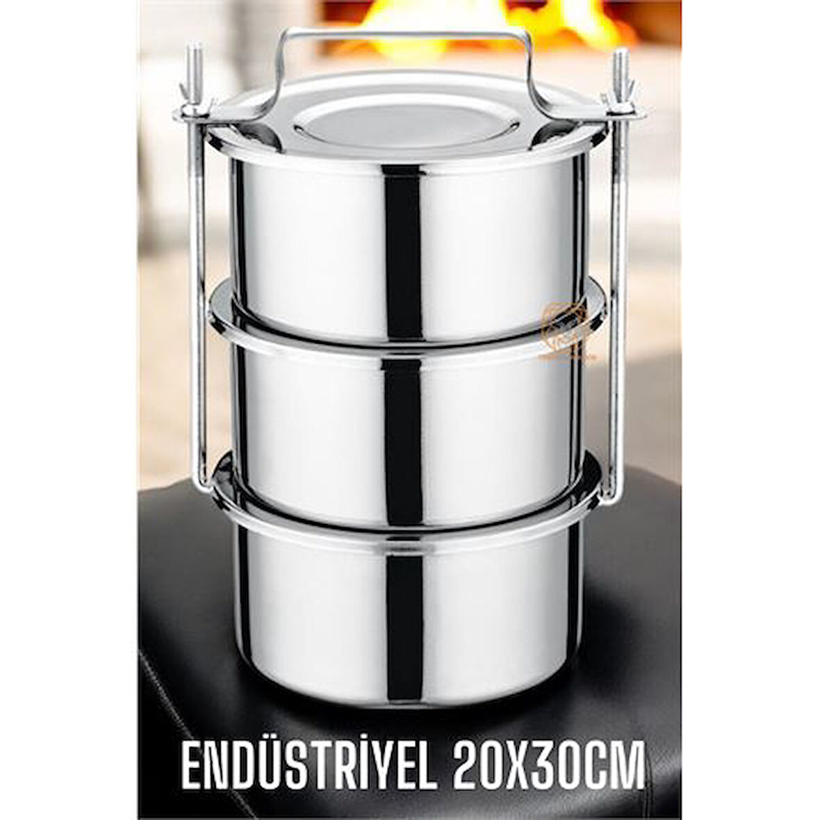 HSNET Sefer Tası XXL 20X30 CM Paslanmaz Çelik Endüstriyel Yemek Kabı