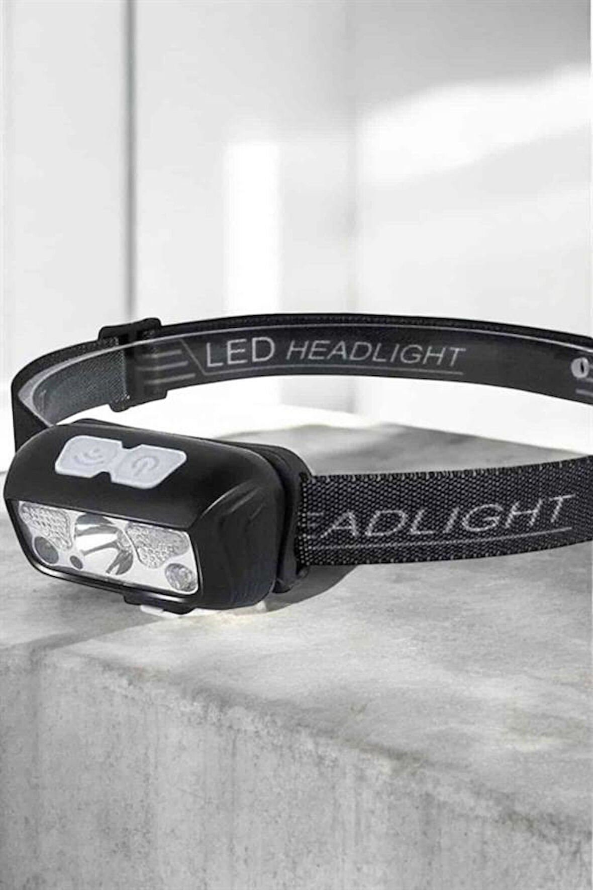 Kafa Lambası Kamp Lambası Sensörlü Şarjlı Ayarlanabilir