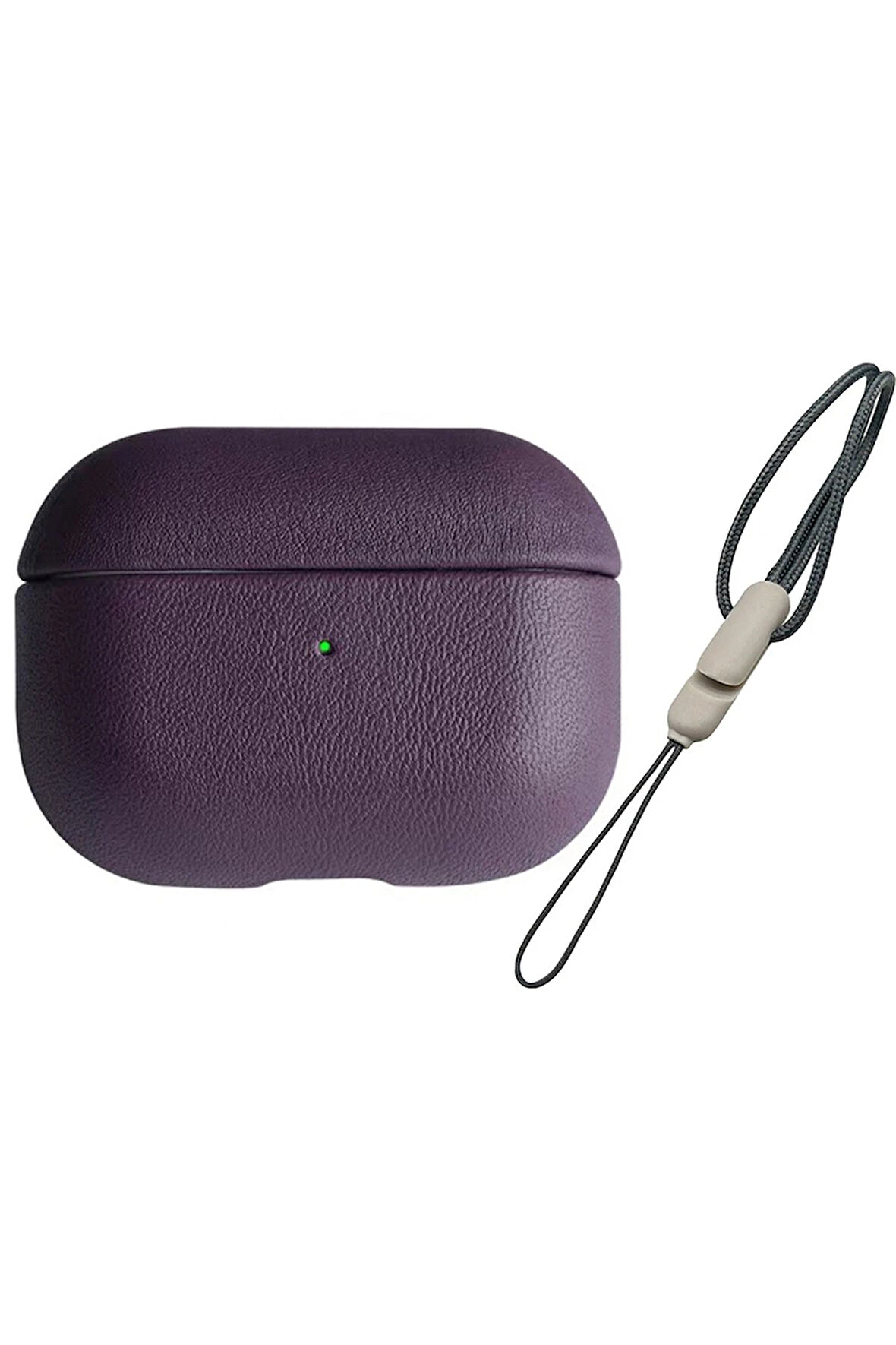 Airpods 3 (3.nesil) 405 Deri Kılıf - Mor-(5796)