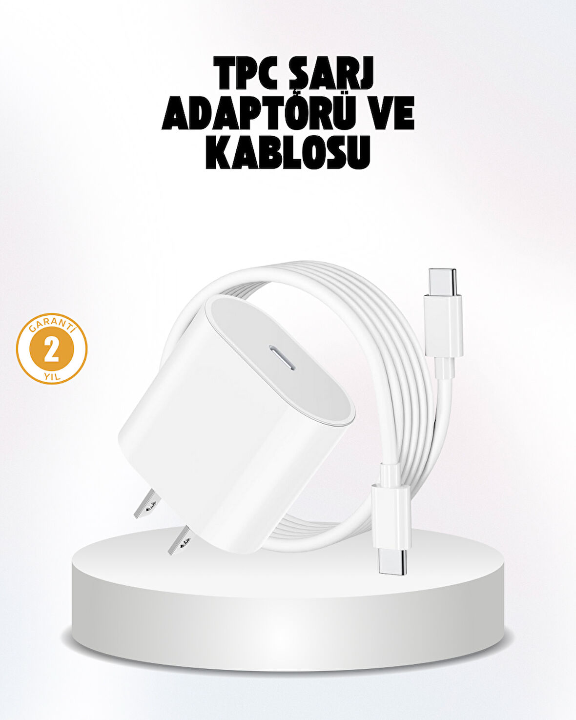 iPhone ve iPad Uyumlu 20W Güvenli USB-C Hızlı Şarj Adaptörü