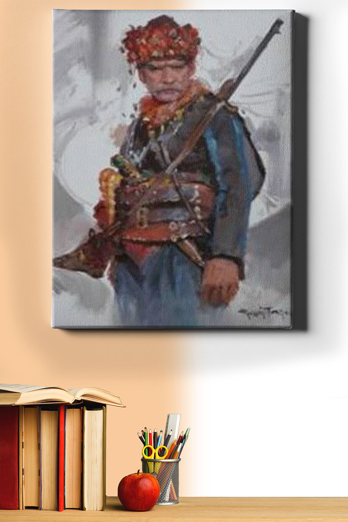 Sayılarla Boyama Seti Kasnaklı Efe 60 X 75 Cm