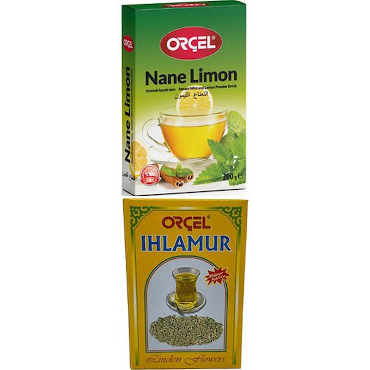 Orçel Nane Limon 200gr + Ihlamur 30 gr Set Aromalı İçecek Tozu Oralet Çay