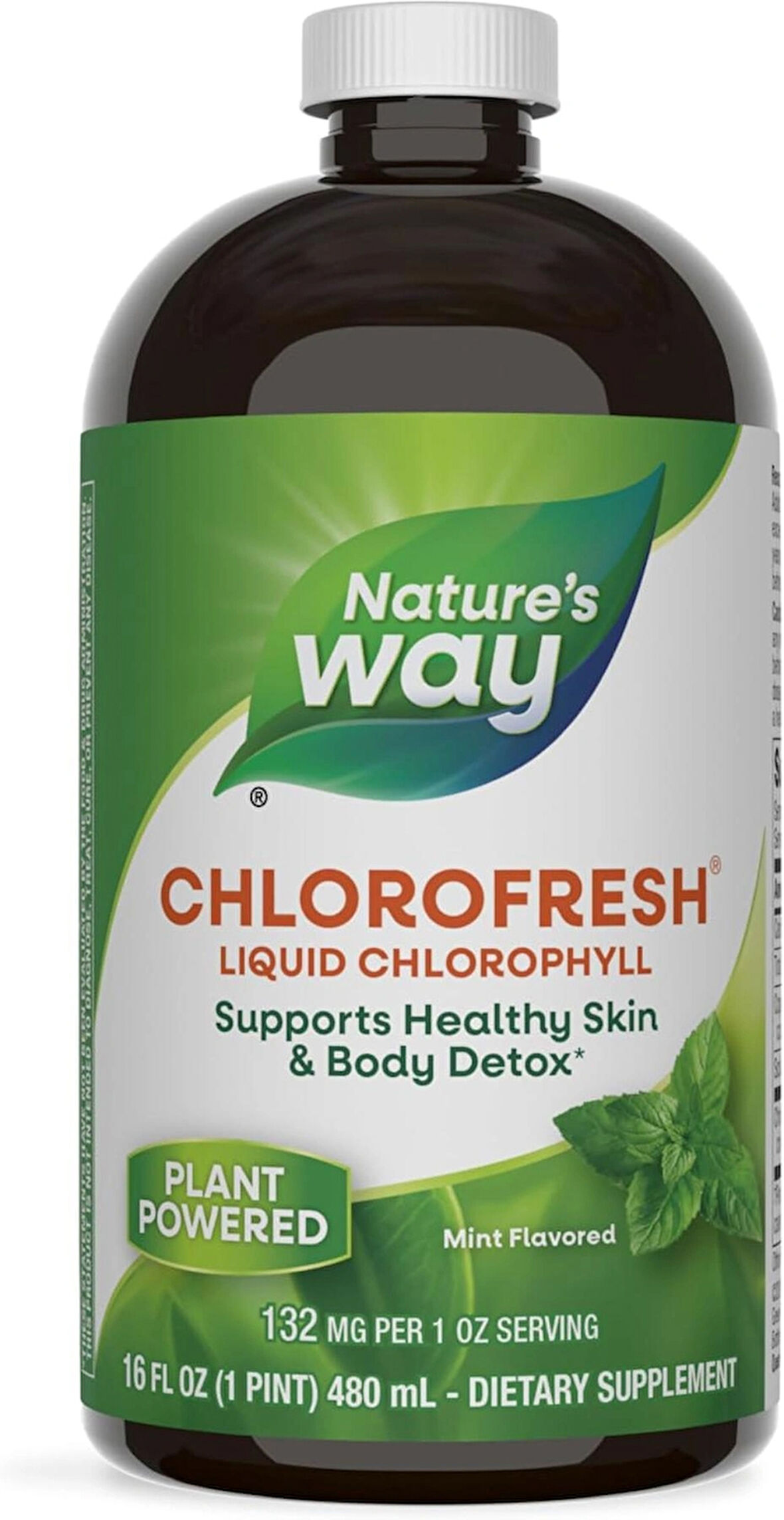 Nature's Way Chlorofresh Liquid Chlorophyll Copper Healthy Skin Body Detox Deodorant Supports Liver