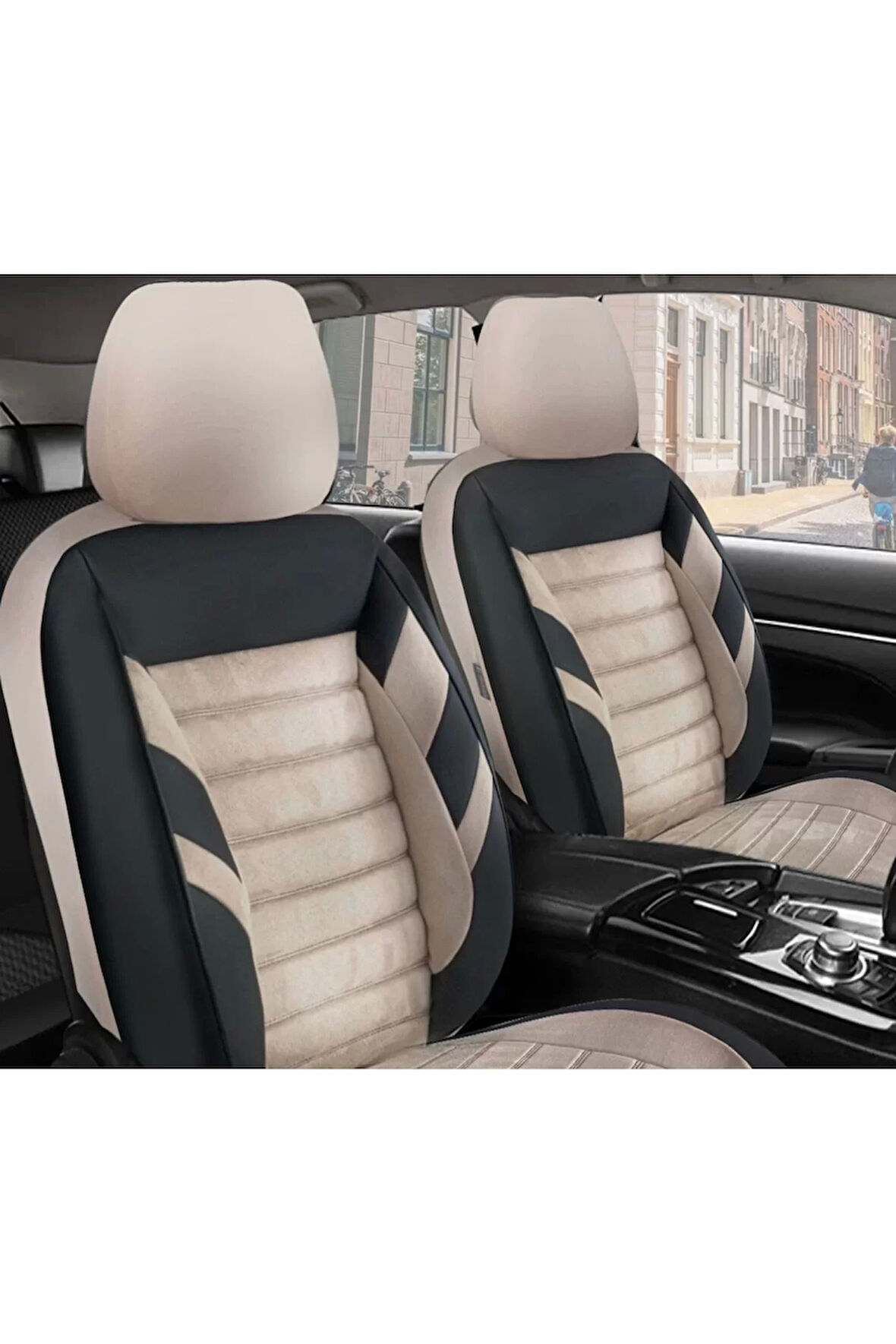 Chery Niche Koltuk Kılıfı Zebra Bej