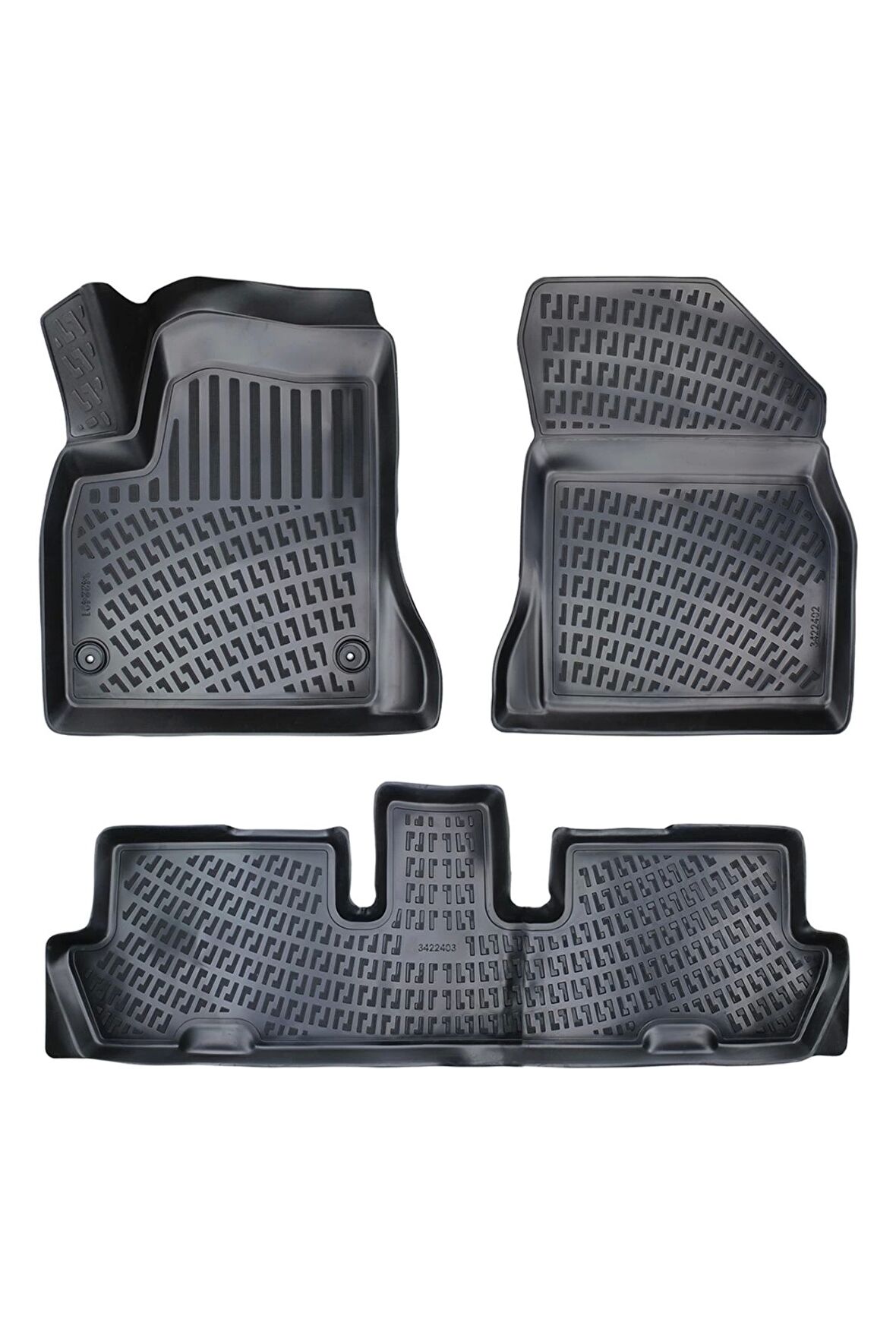 Citroen C4 2004-2010 3D Siyah Kokusuz Havuzulu Paspas Takımı