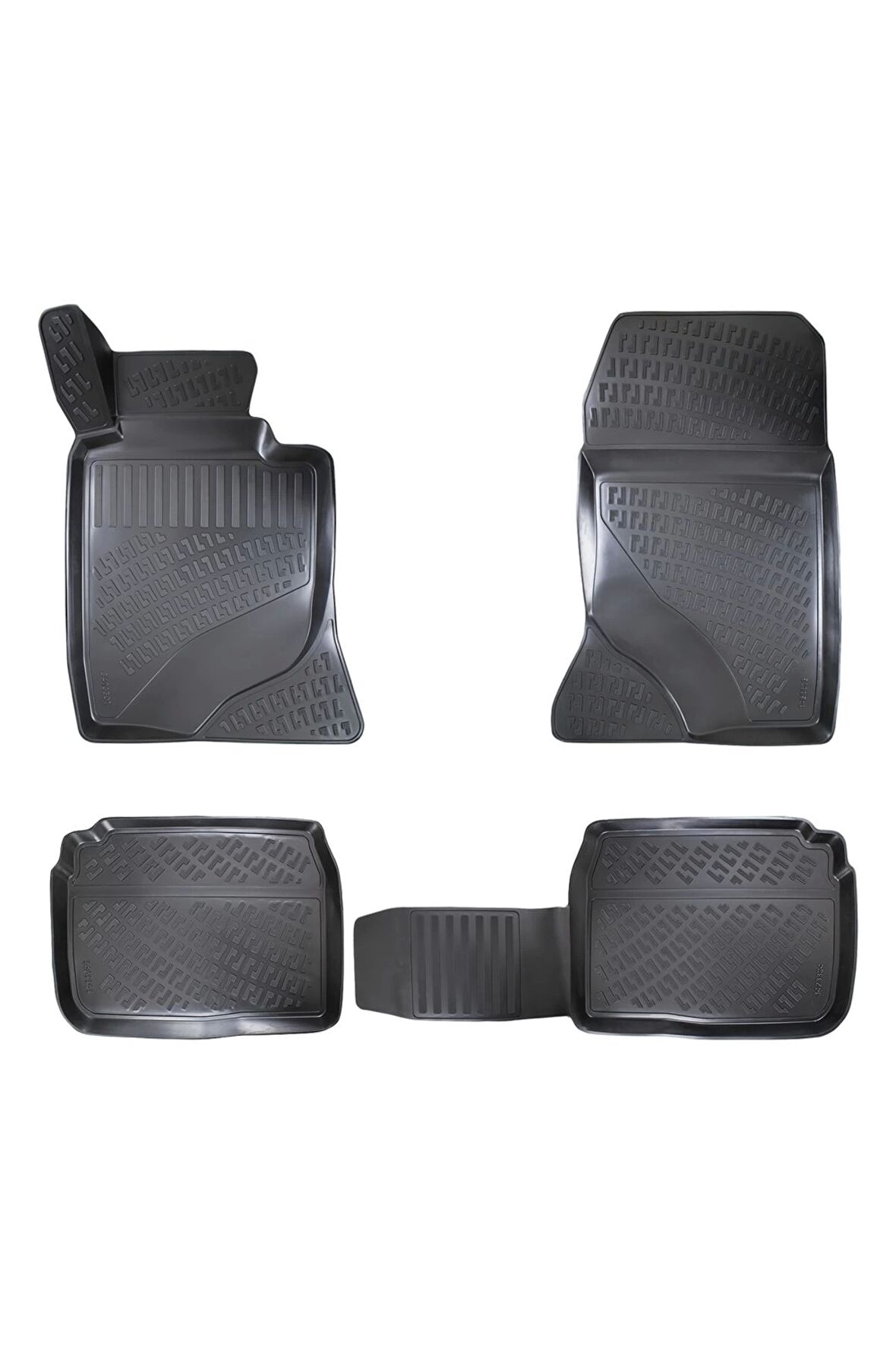 Mercedes S Serisi W222 not long 2014 Sonrası 3D Siyah Kokusuz Havuzulu Paspas Takımı