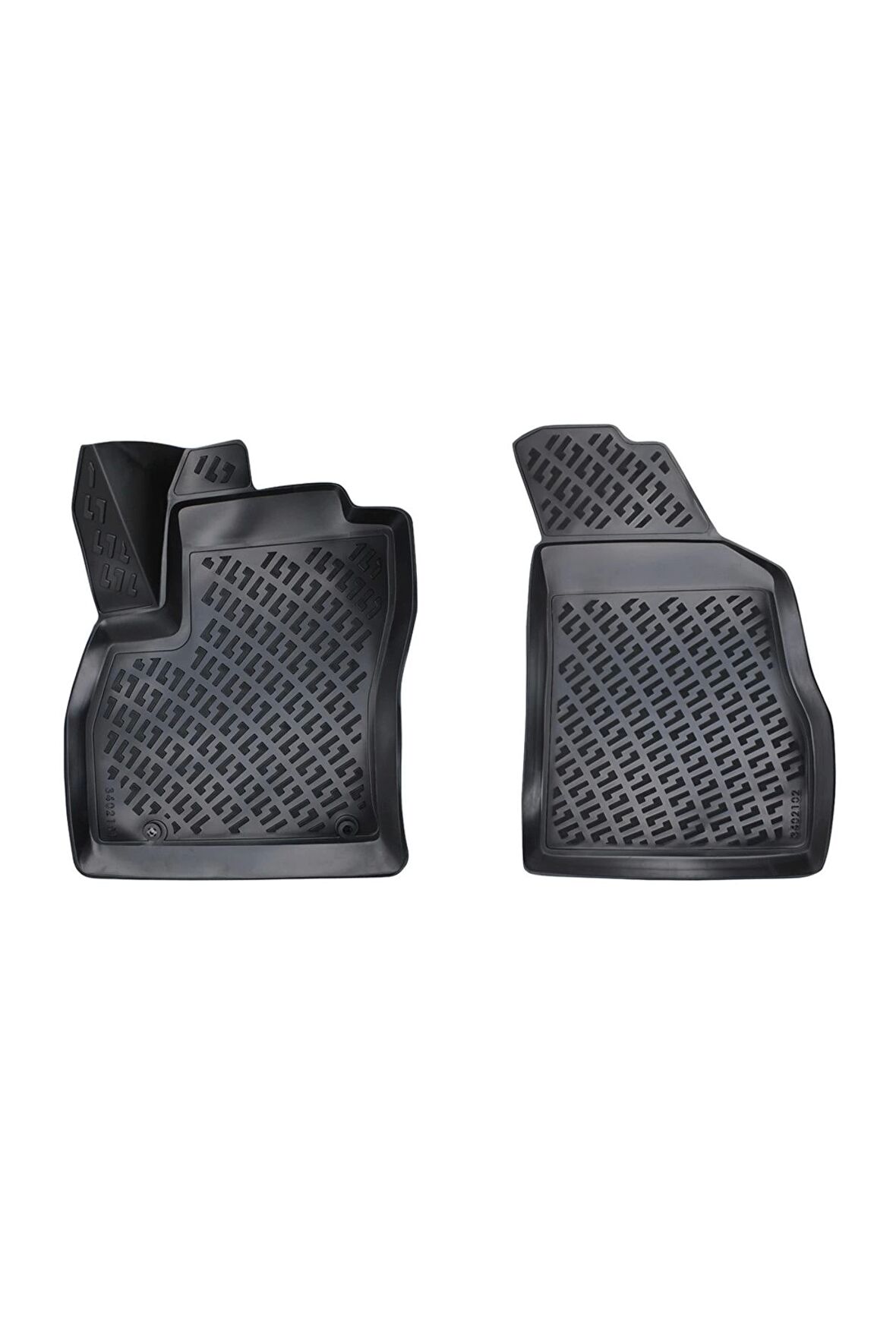 Fiat Fiorino 2007 Sonrası 3D Siyah Kokusuz Havuzulu Paspas Takımı