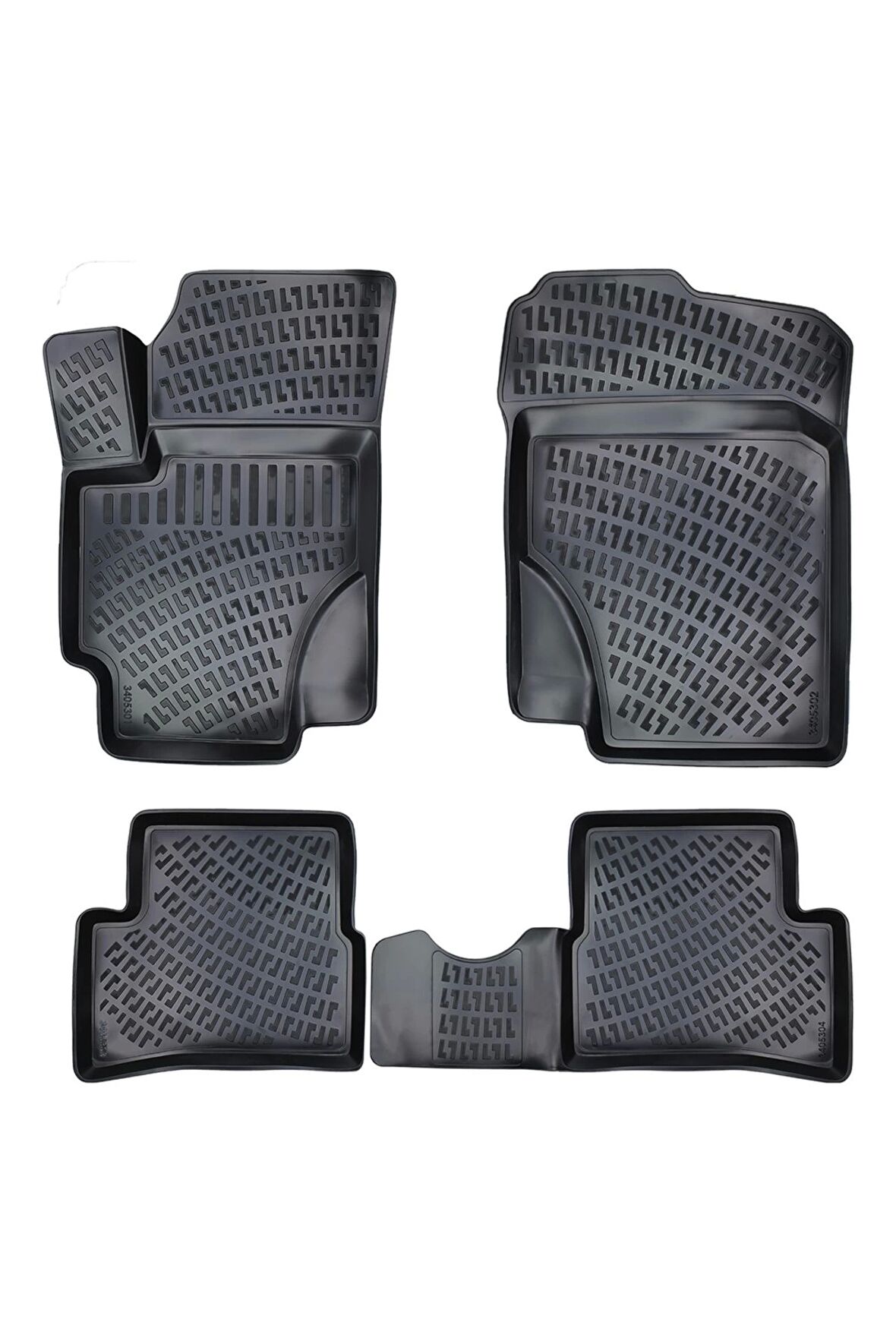 Hyundai Accent ERA 2006 -2012 3D Siyah Kokusuz Havuzulu Paspas Takımı