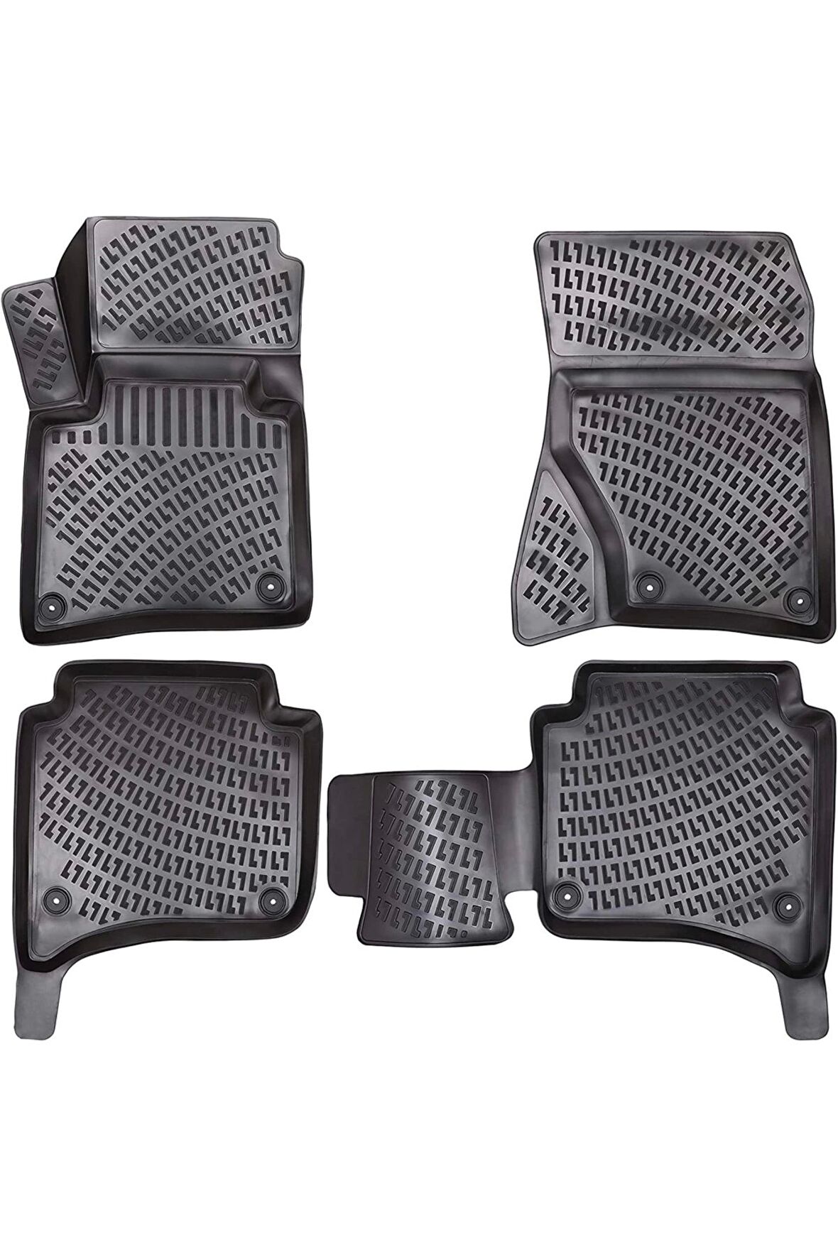 Porsche Cayenne 2011-2017 3D Siyah Kokusuz Havuzulu Paspas Takımı