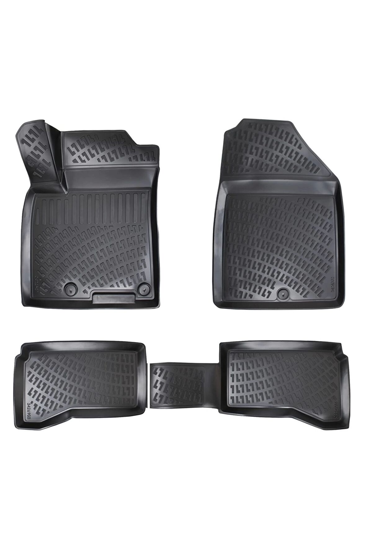 Kia K5 2020 Sonrası 3D Siyah Kokusuz Havuzulu Paspas Takımı