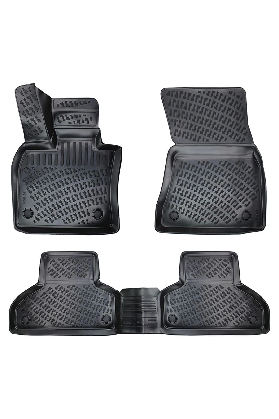 Bmw X6 2015-2019 3D Siyah Kokusuz Havuzulu Paspas Takımı