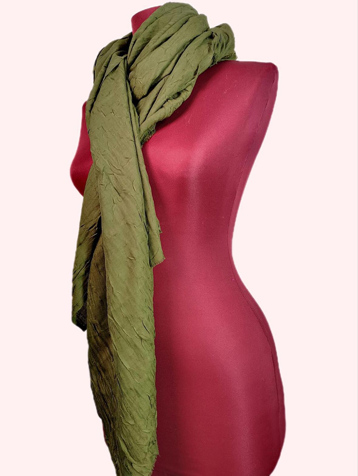 NEOWEAR Bambu Kraşlı Özel Dokulu Şal Nefti