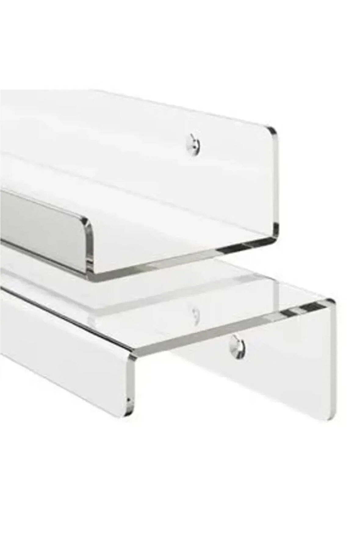 Pleksi Duvar Rafı Kitaplık Ve Banyo Düzenleme Rafı 30cm X 10 Cm  ÇİFT TARAFLI BANT HEDİYE