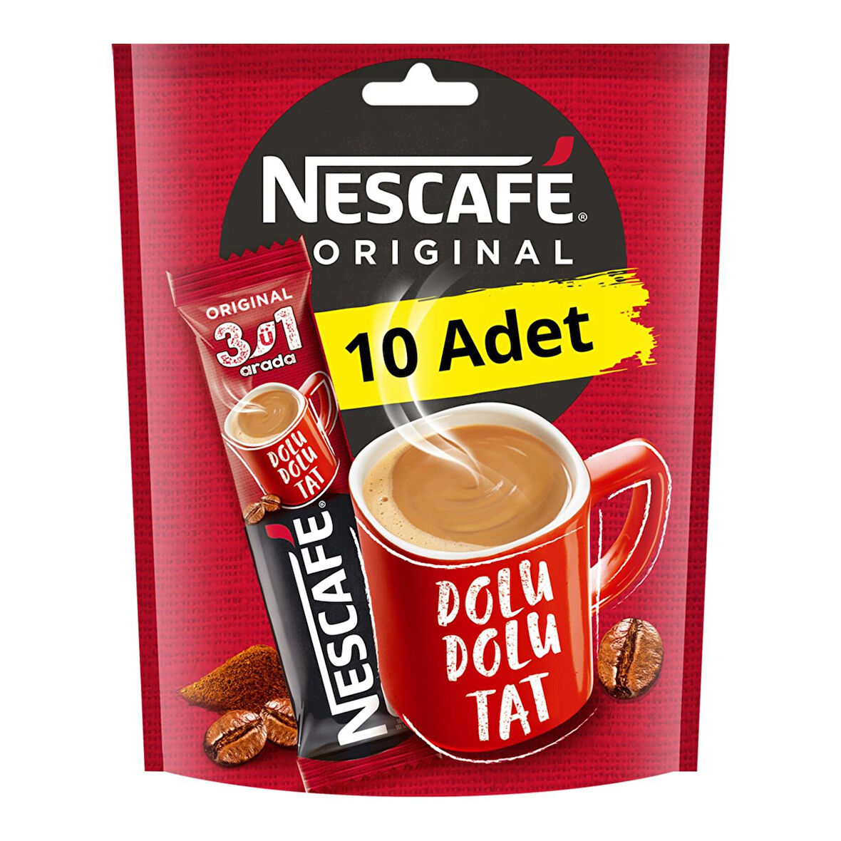 Nescafe 3Ü1 Arada Orijinal Kahve 17,5 Gr X 10 Adet