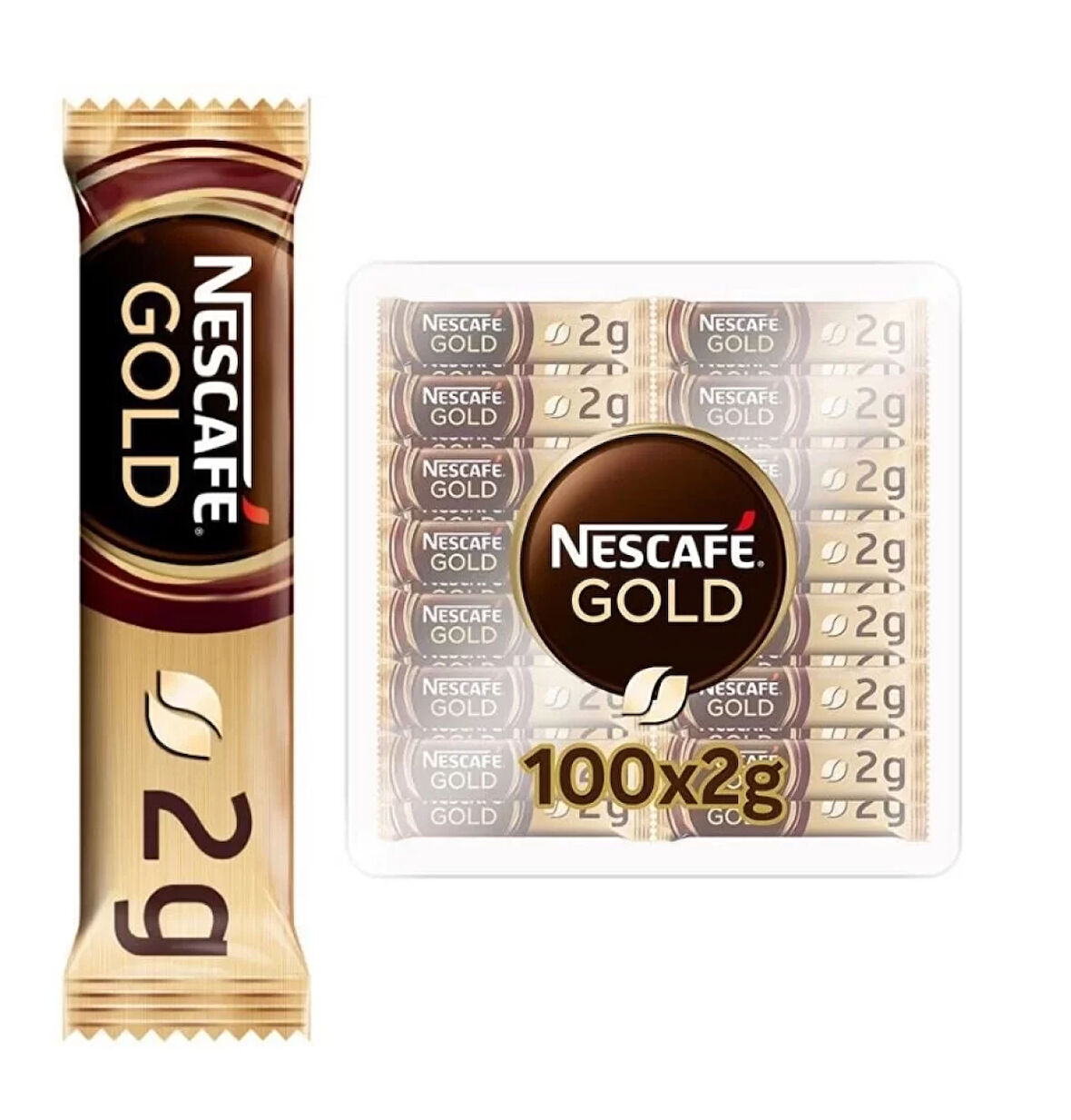 Nescafe Gold Kahve 2 Gr X 100 Adet